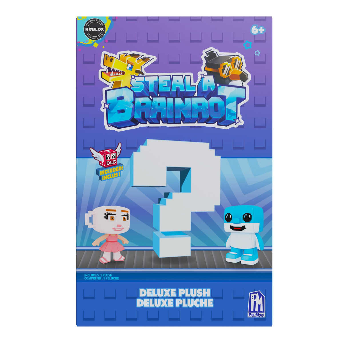 PhatMojo Steal a Brainrot Blind Deluxe Plush Series 1 - Mystery Plush with Roblox DLC, 22.9 cm, Ages 6+