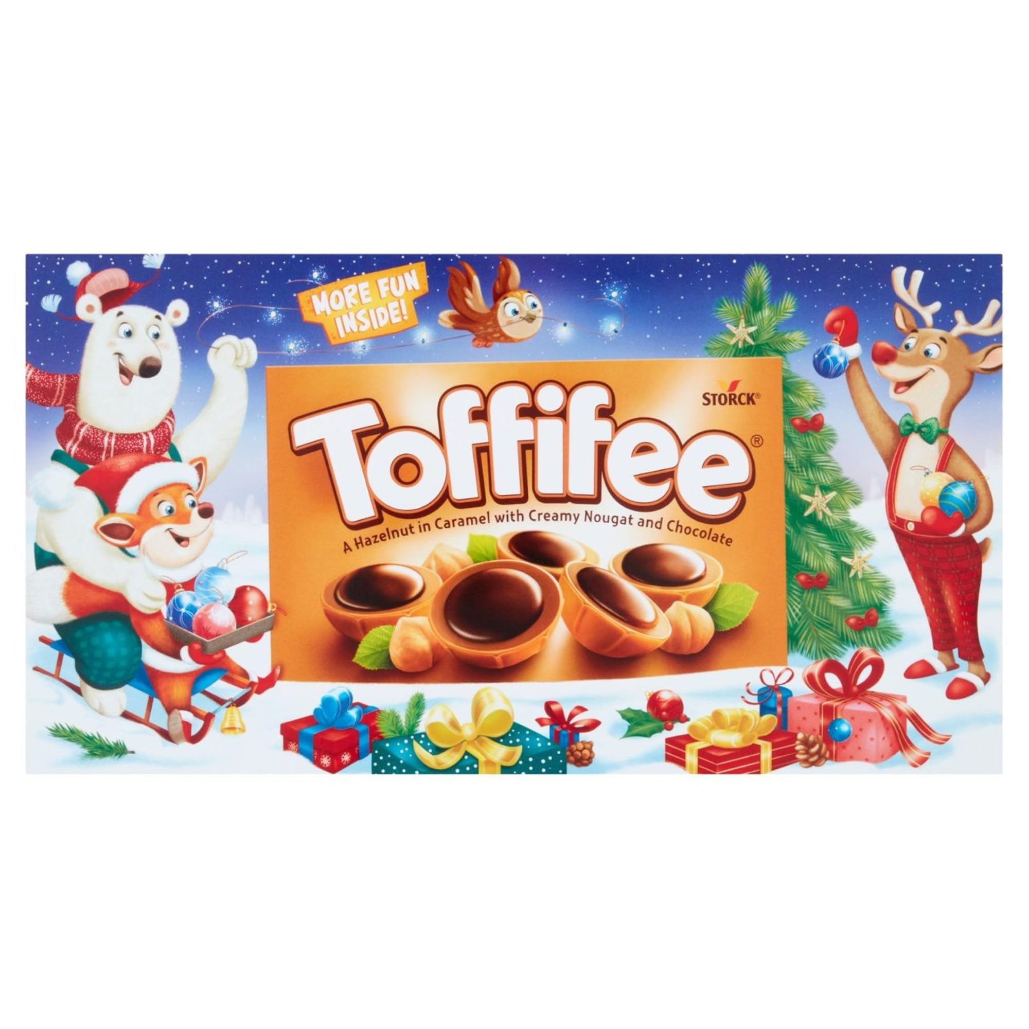 Toffifee Christmas Chewy Nougat Caramel Cups with Hazelnut & Smooth Chocolate