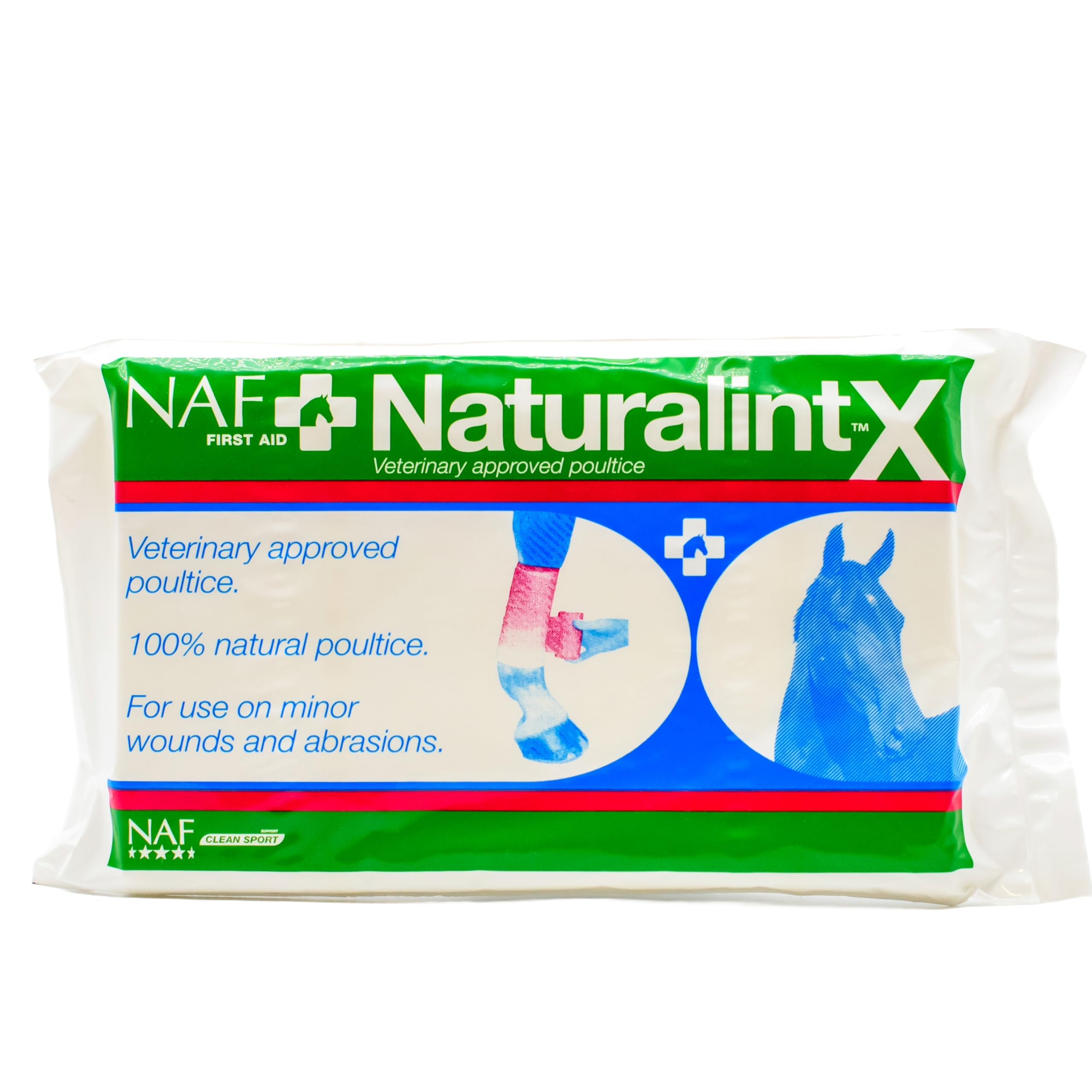NAF NaturalintX Poultice Single - Veterinary-Approved Equine Wound Care | 49g