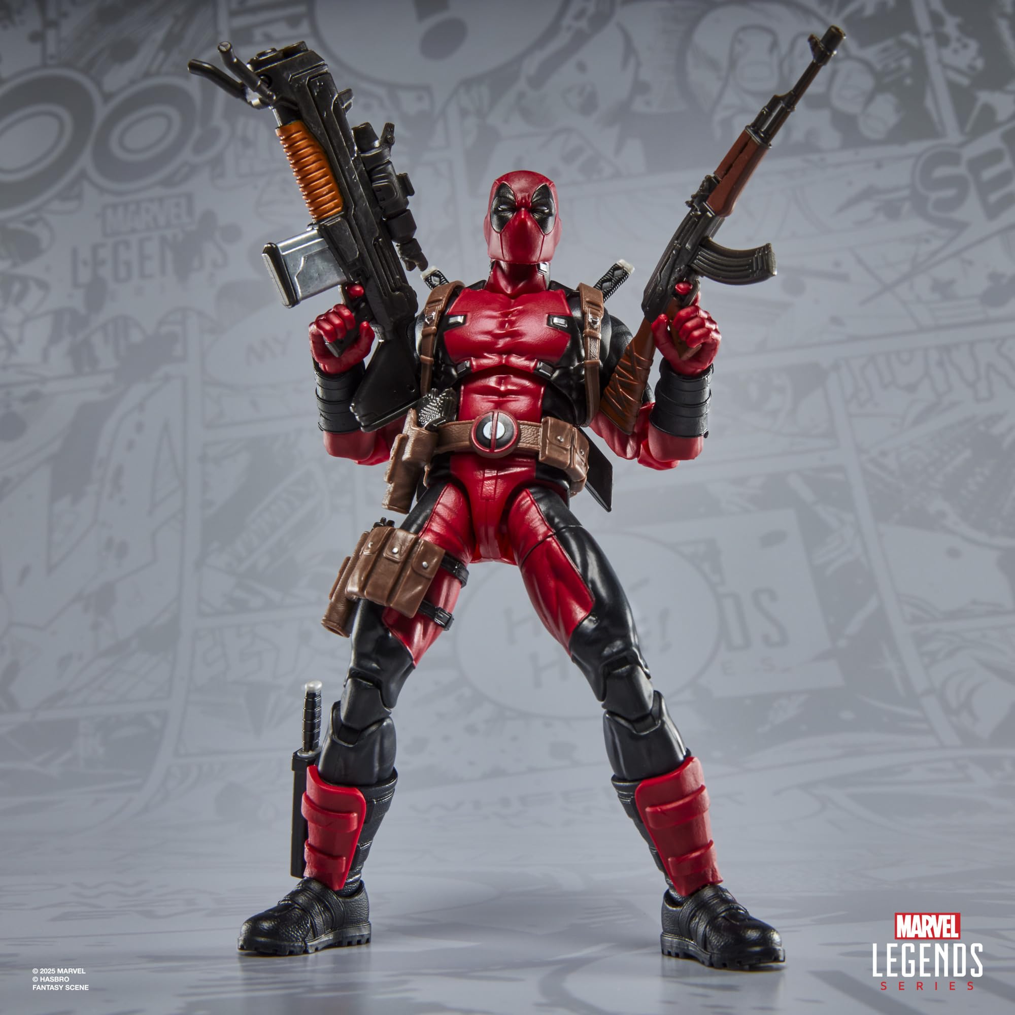 Marvel Legends Maximum Series Deadpool Action Figure with Doop - 6 Inch Collectible with 24 Accessories 4