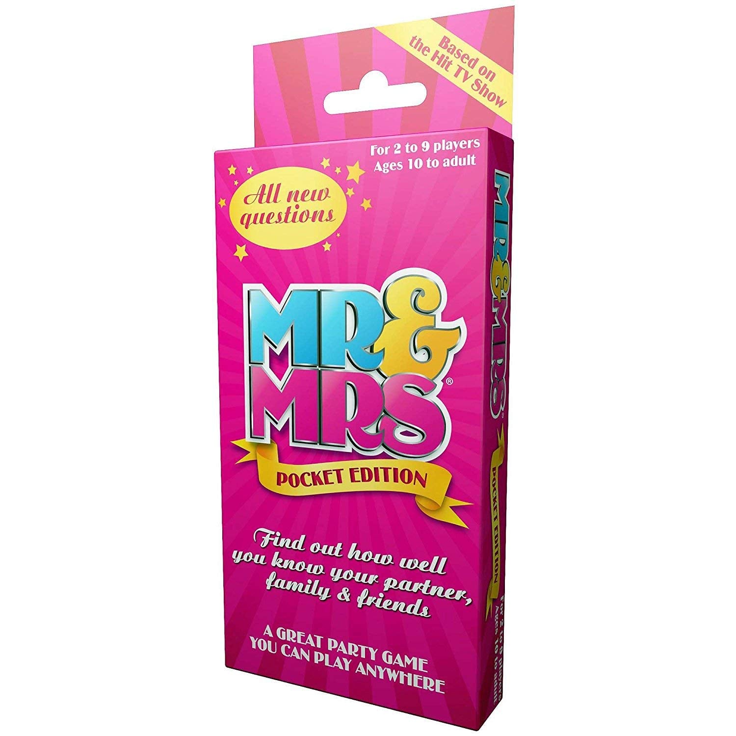 Rascals Mr & Mrs Pocket Edition Travel Party Card Game - Ages 10+, 2-9 Players