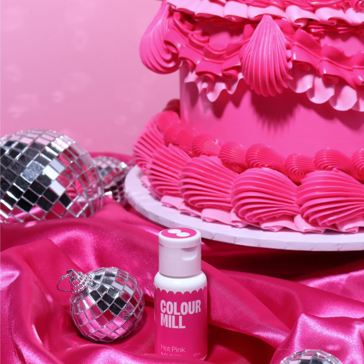 Colour Mill Oil Blend Food Colouring - Hot Pink | Oil-Based | 20ml 3