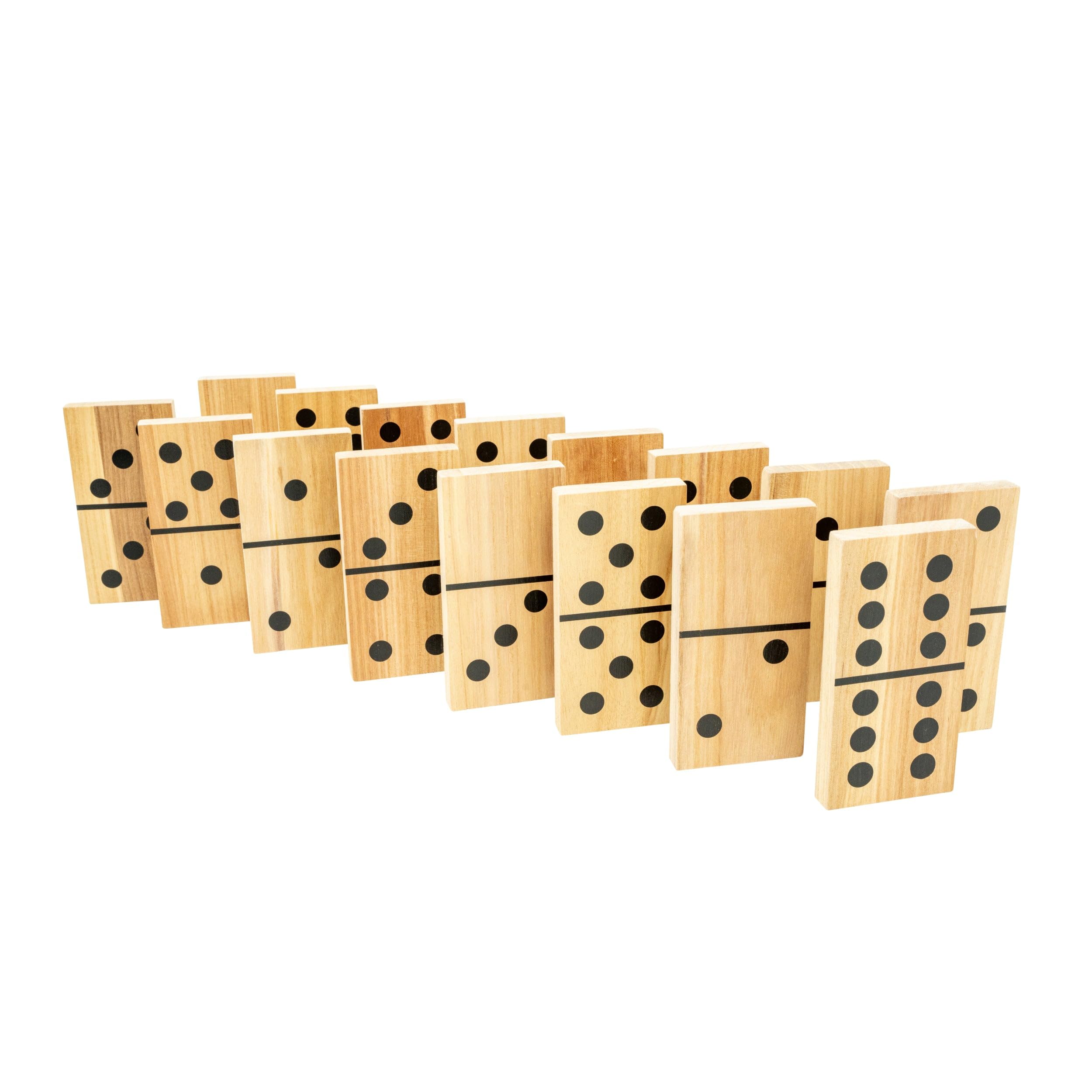 TP Toys Giant Wooden Dominoes - FSC Wood, 28 Tiles, Ages 3+