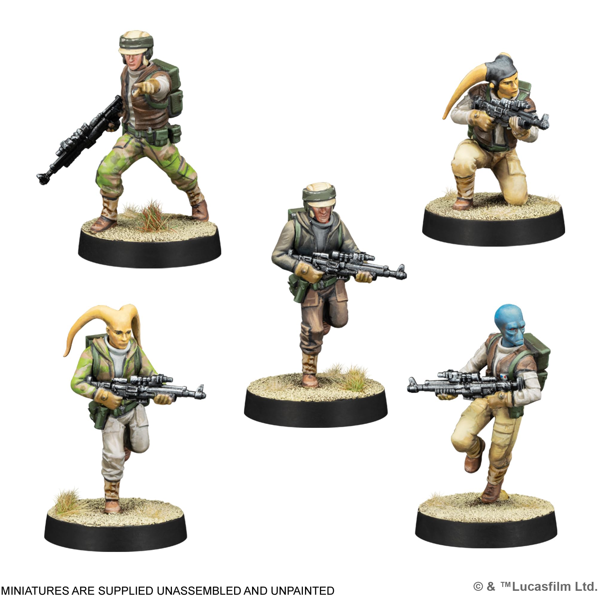 Atomic Mass Games Star Wars Legion: Rebel Troopers Miniatures Expansion 2