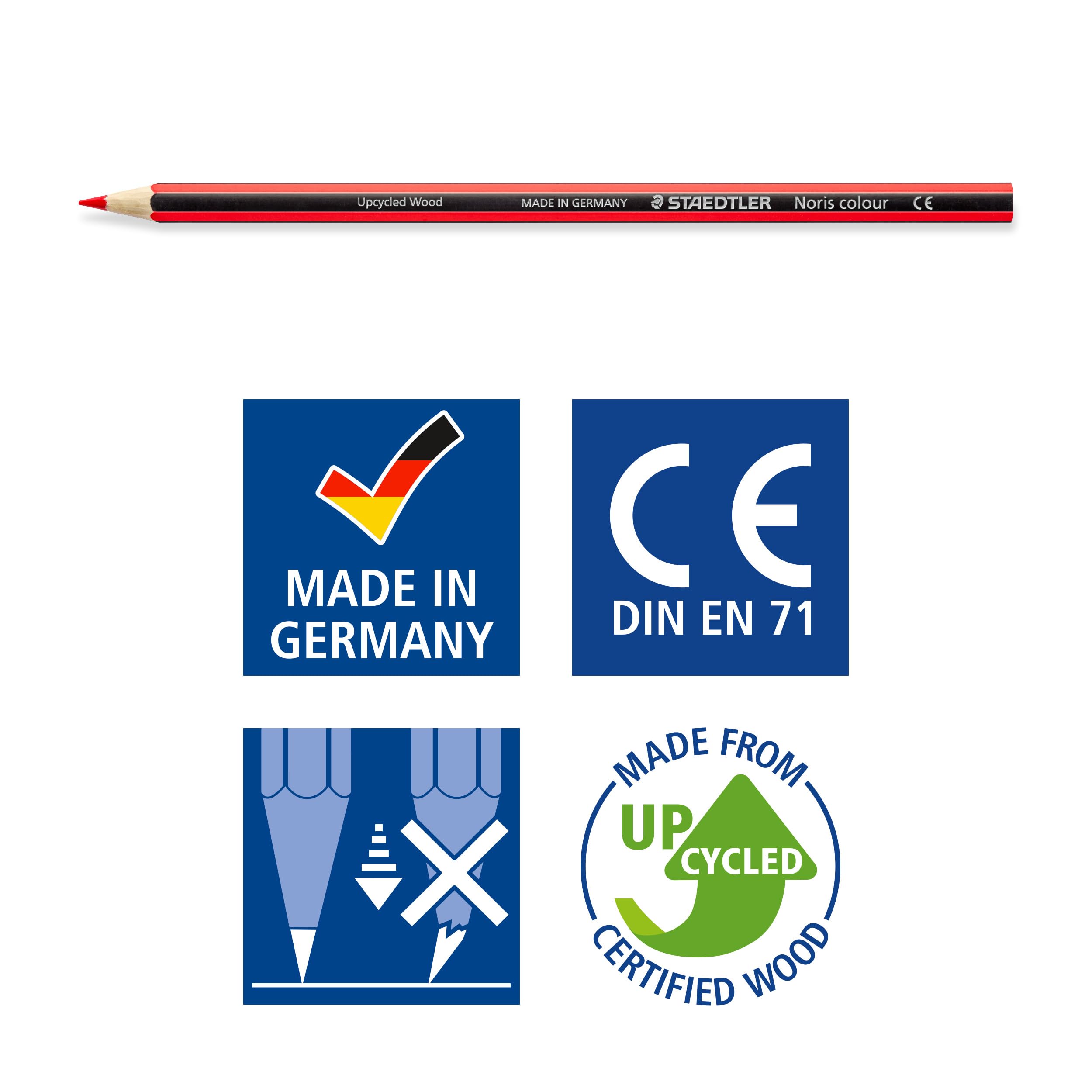 STAEDTLER 185 C24 Noris Colour Colouring Pencils - 24 Assorted Colours (Pack of 24 Pencils) 4