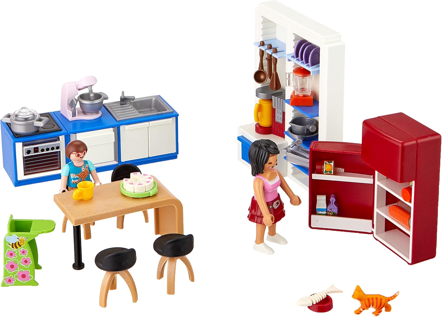 PLAYMOBIL Family Kitchen 70206 - Playset for Kids Ages 4+ 3