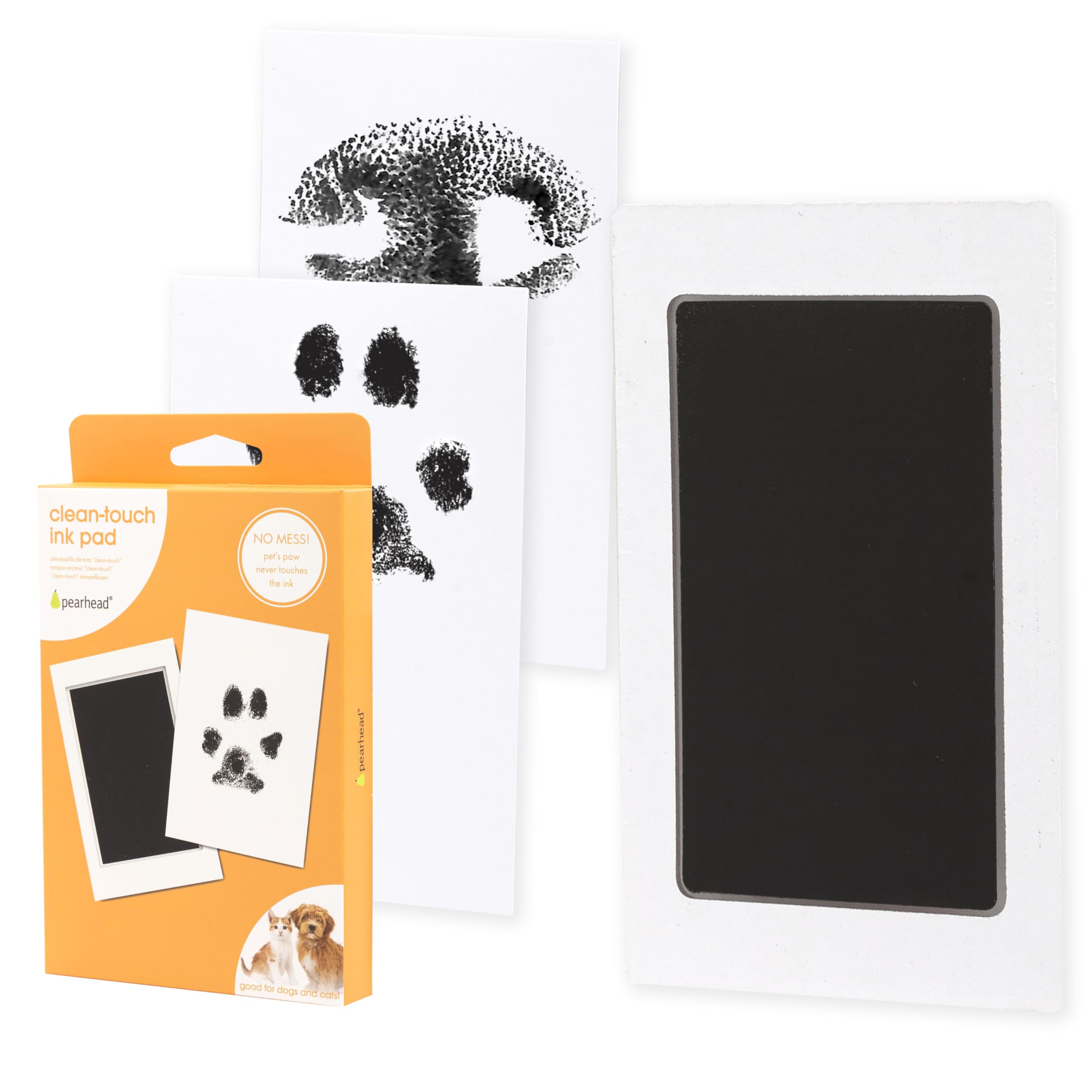 Pearhead Paw Print Clean Touch Ink Pad Kit for Dogs and Cats | Mess-Free Keepsake 1
