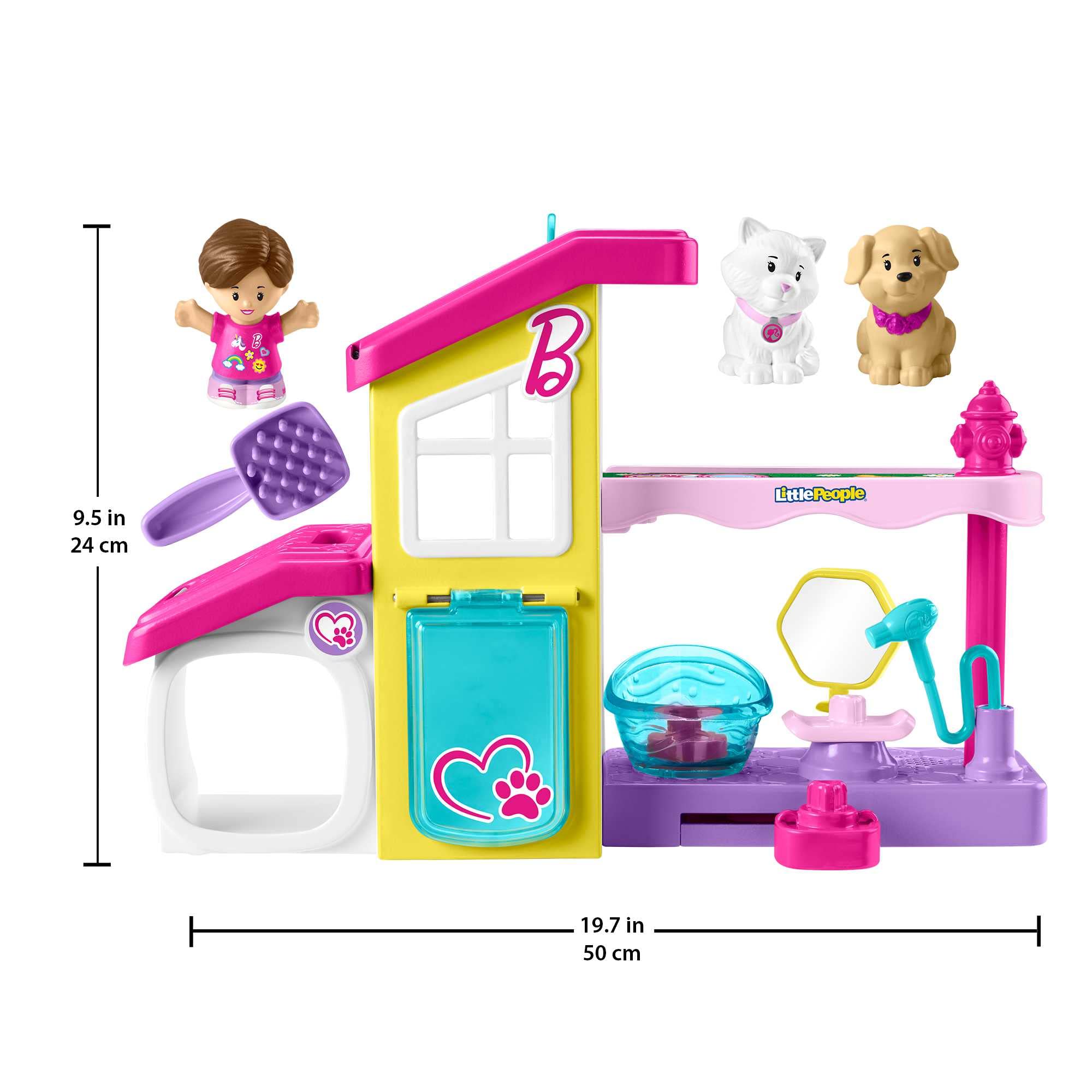 Little People Barbie Playset for Toddlers - 2-Floor Pet Spa with Music & Sounds 10