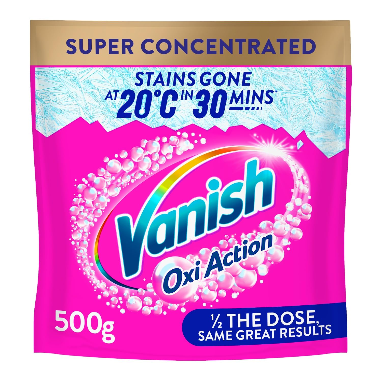 Vanish Gold Oxi Action Powder Plus Stain Remover for Colours - Super Concentrated 500g 1