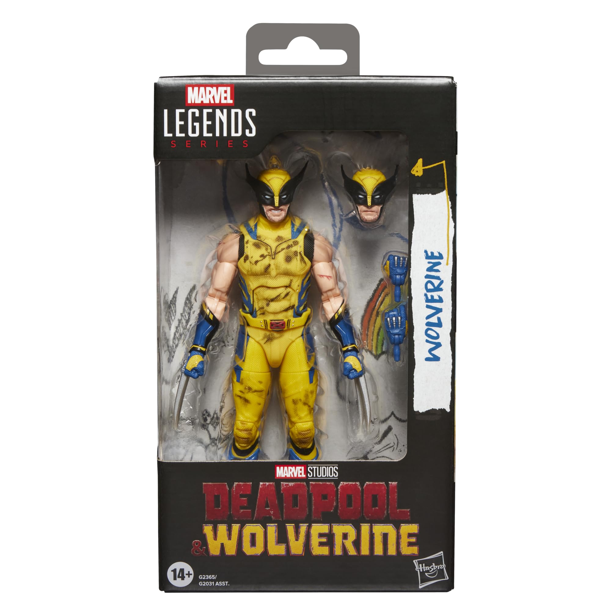 Marvel Legends Series Wolverine Action Figure - 6-Inch Scale, Movie-Inspired Design | Hasbro 1