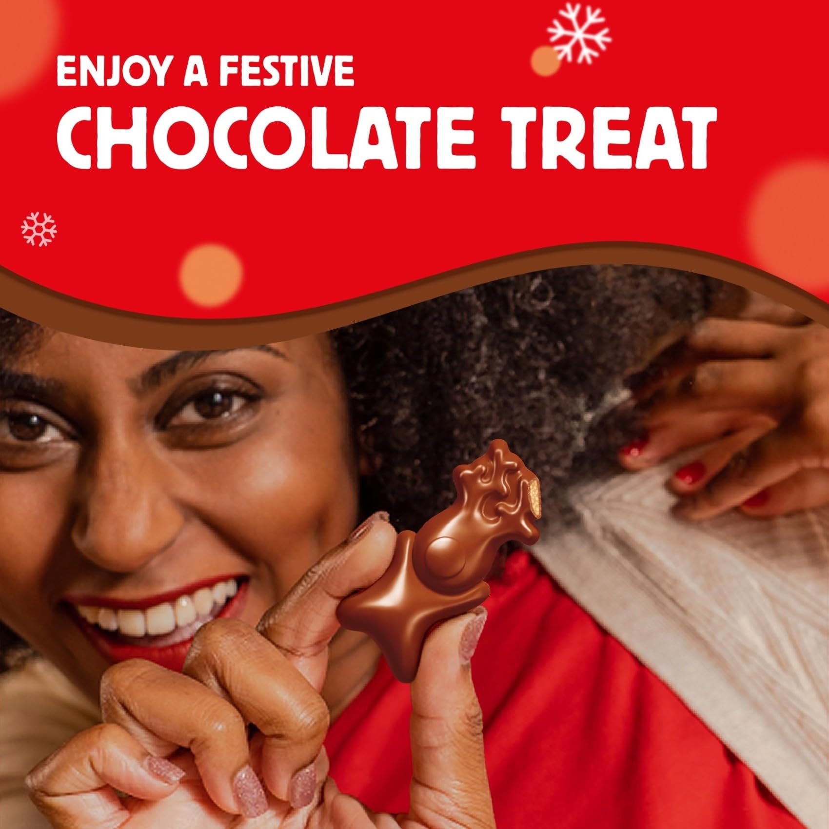 Maltesers Gingerbread Flavour Reindeers, Milk Chocolate with Malt & Honeycomb, 32x29g 13