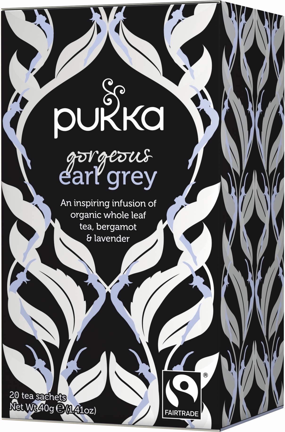 Pukka Herbs Gorgeous Earl Grey Organic Black Tea Infused With Bergamot & Lavender | 20 Count (Pack of 4) | 80 Bags Total 1