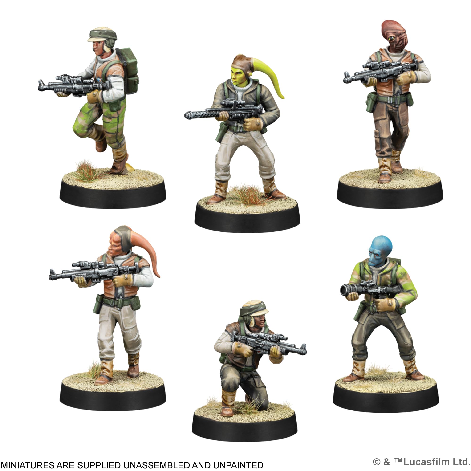 Atomic Mass Games Star Wars Legion: Rebel Troopers Miniatures Expansion 3