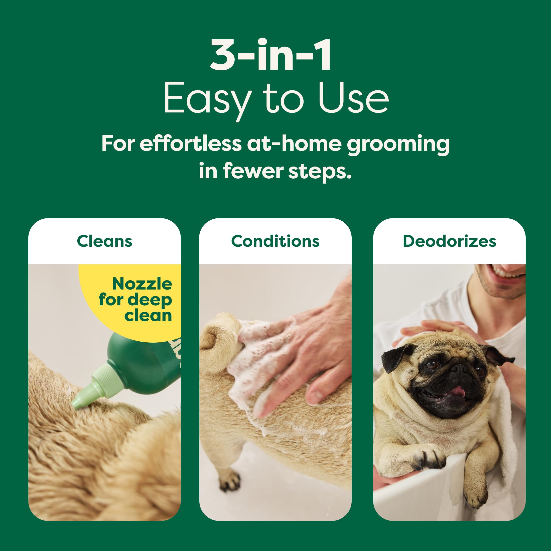 Earth Rated 3-in-1 Soothing Dog Shampoo and Conditioner with Oatmeal | White Tea & Basil Scent | 473ml 6
