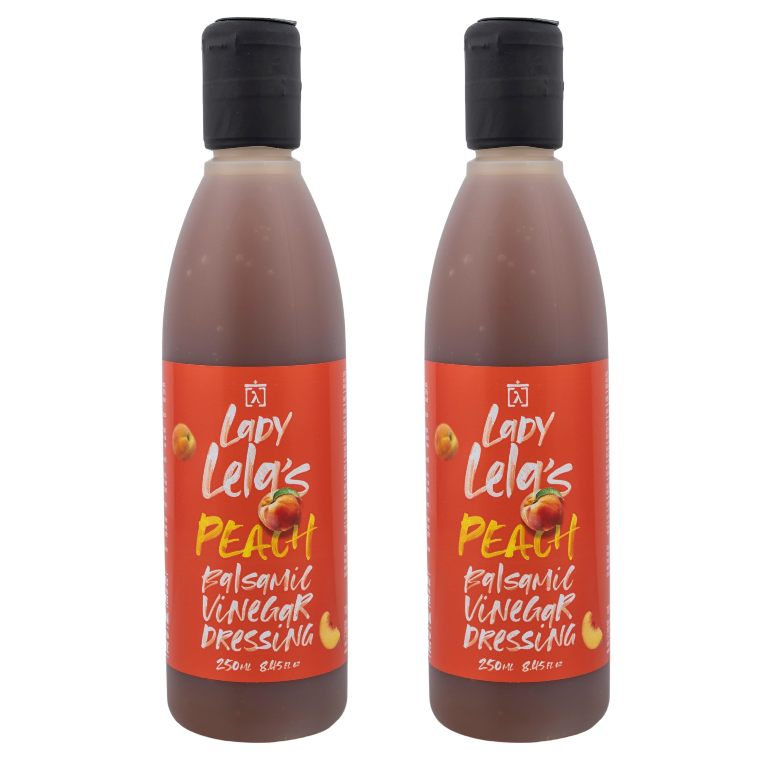 To Filema Tis Lelas Lady Lela’s Balsamic Peach Dressing - 2 x 250ml (500ml Total) | Artisan Greek Recipe 1