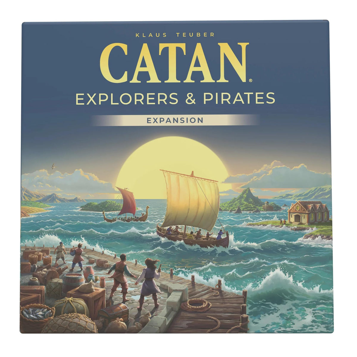 CATAN Explorers & Pirates Board Game Expansion - 6th Edition, 3–4 Players, Ages 12+