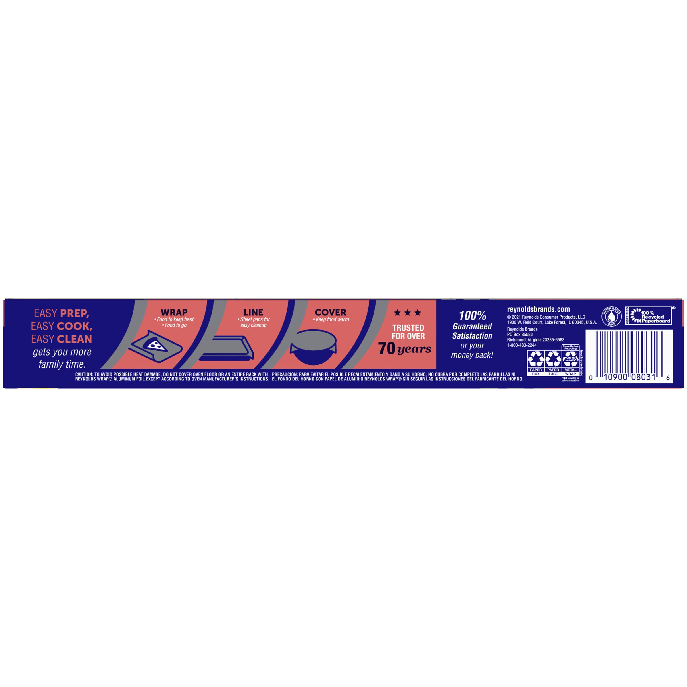 Reynolds Classic Kitchen Foil - Aluminium Foil for Cooking, Preserving & Storage | 304mm x 9.14m Roll 3