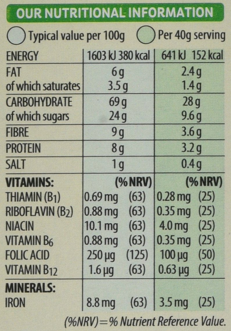 Kellogg's Fruit 'n Fibre Original Breakfast Cereal - High Fiber, Vegetarian, 500g