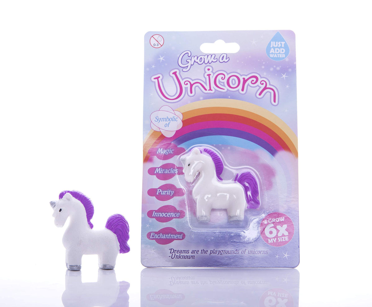 Boxer Gifts Grow A Magical Unicorn - Just Add Water | Grows Up To 6x Size | Ages 5+