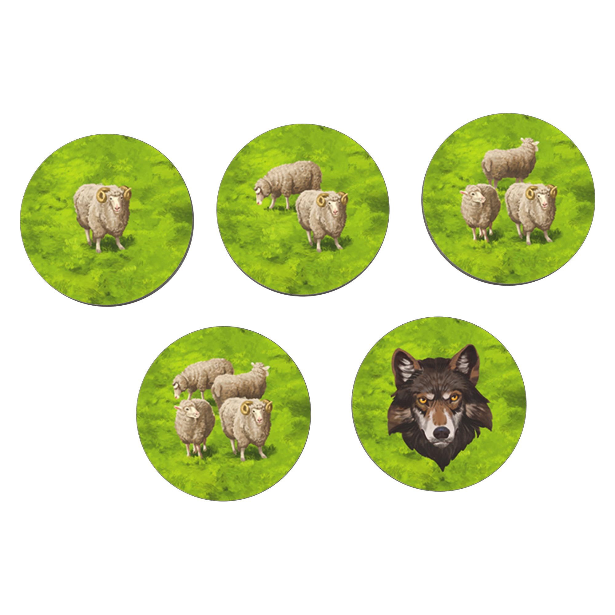 Hans im Glück Carcassonne: Sheep & Shepherds Expansion 9 Refresh | 5 Players | Ages 7+ 4