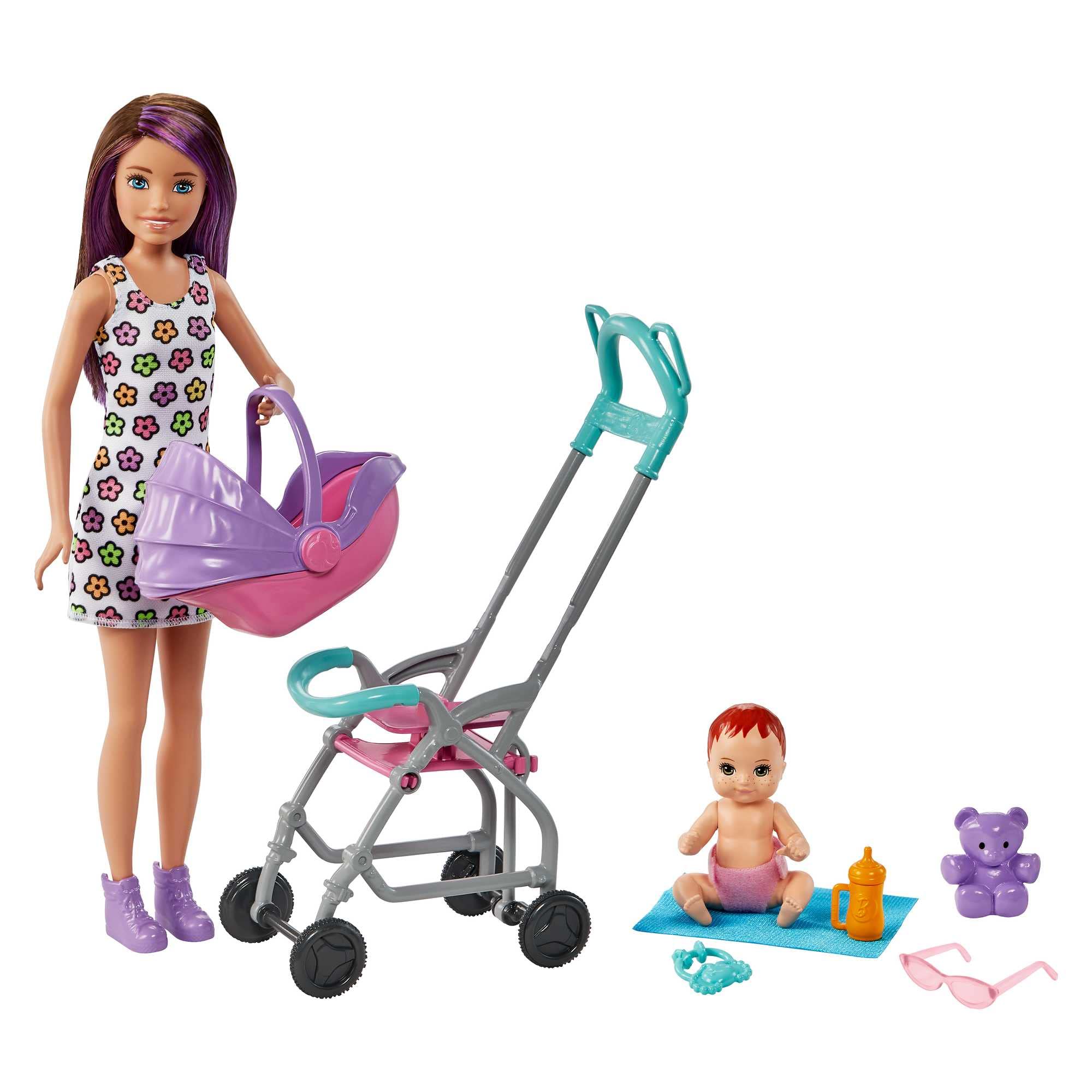 Barbie Skipper Babysitters Inc. Playset with Skipper Doll, Stroller, Baby Doll & 5 Accessories | Ages 3+ 1