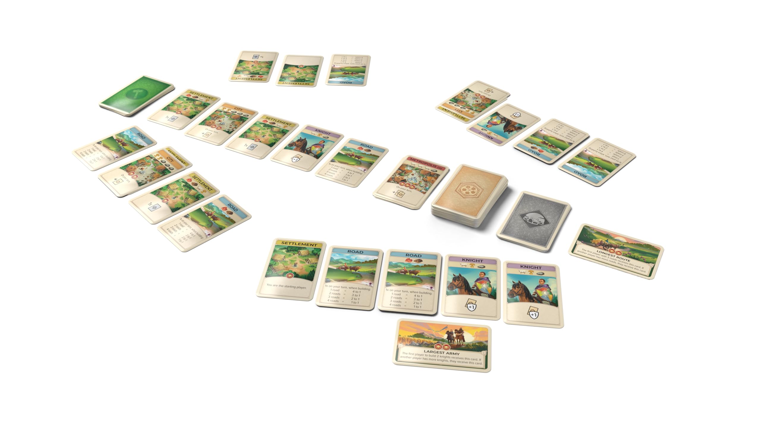 CATAN - On The Road Strategic Travel Card Game | Ages 10+ | 3-4 Players | 15 Min 3