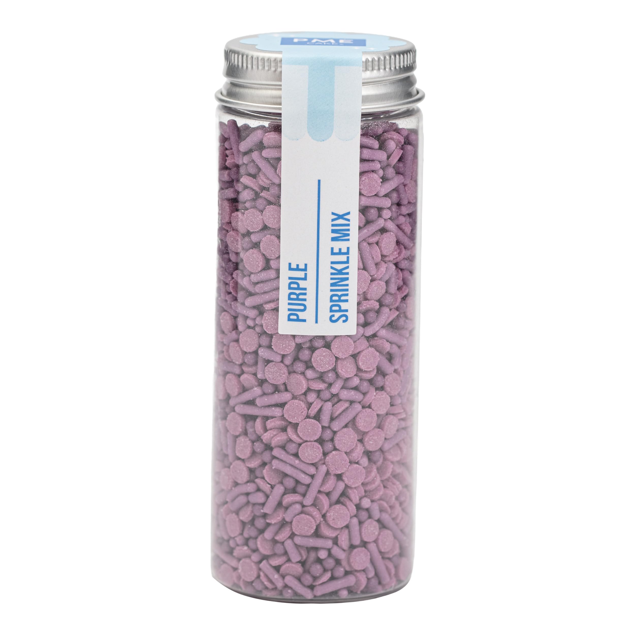 PME Cake Sprinkle Mix - Purple | 76g Blend of Strands, Beads & Confetti