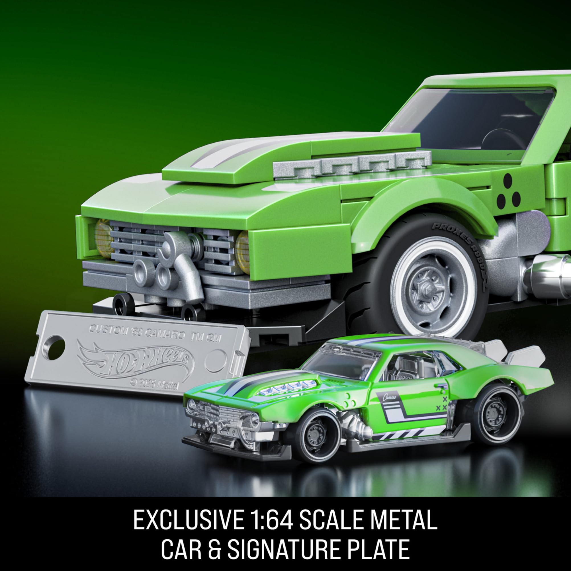 Mattel Brick Shop Hot Wheels Speed Series Building Set - Custom ’68 Camaro (290 Pieces, Ages 10+) 4