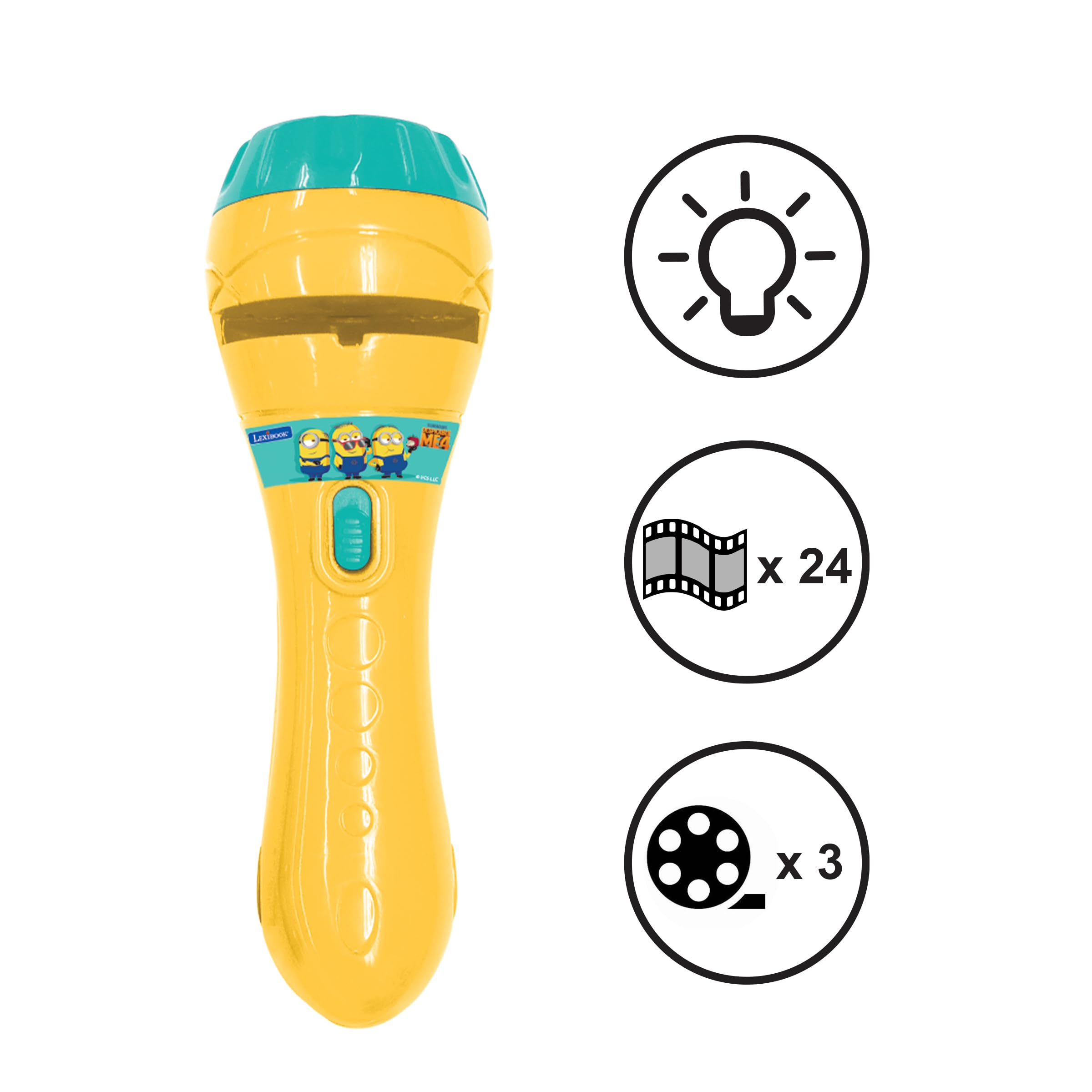 LEXIBOOK Despicable Me Minions Story Projector & Torch - 24 Images, 3 Discs, Ages 3+ 3