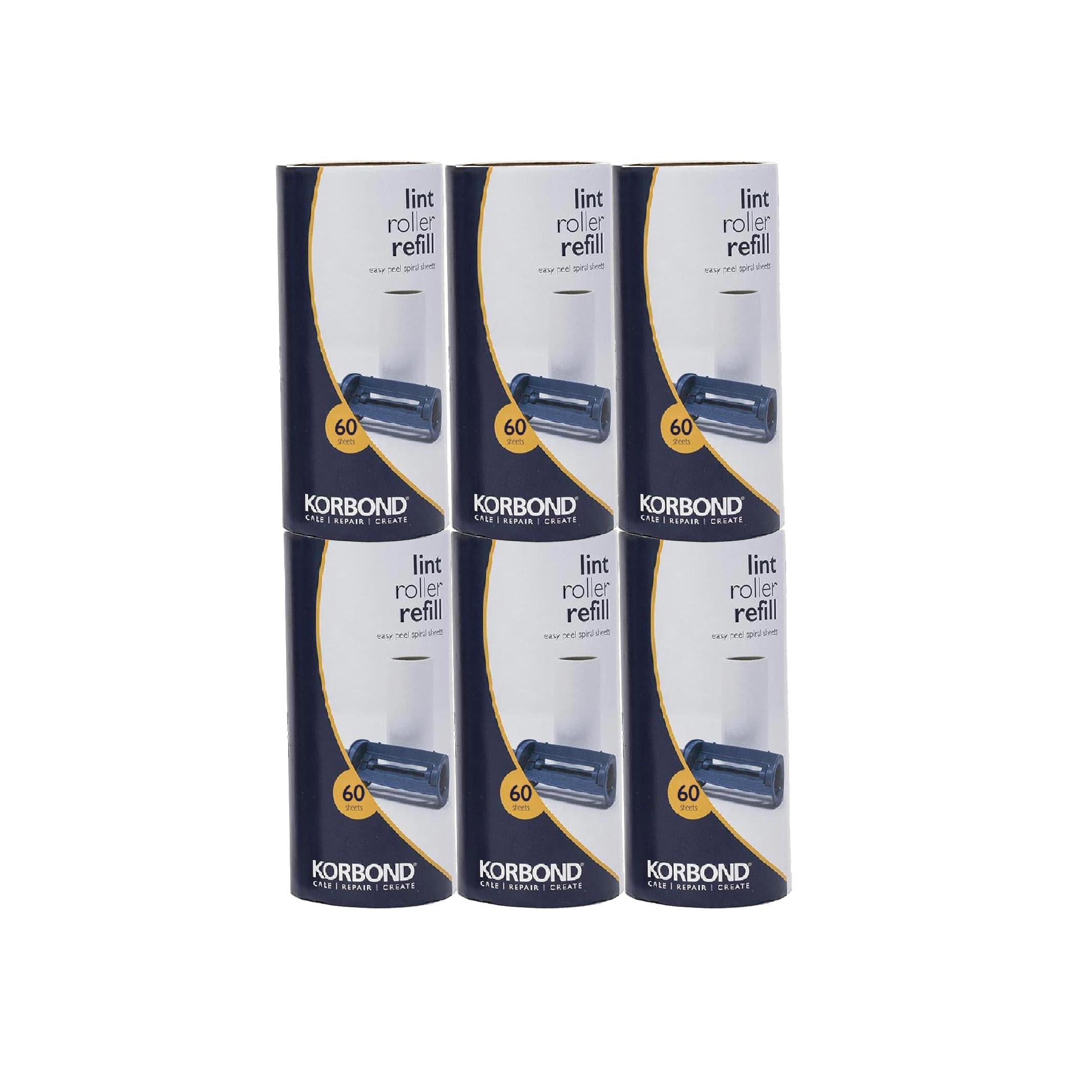 KORBOND Lint Roller and Refill Set - 451 Extra Sticky Sheets 5