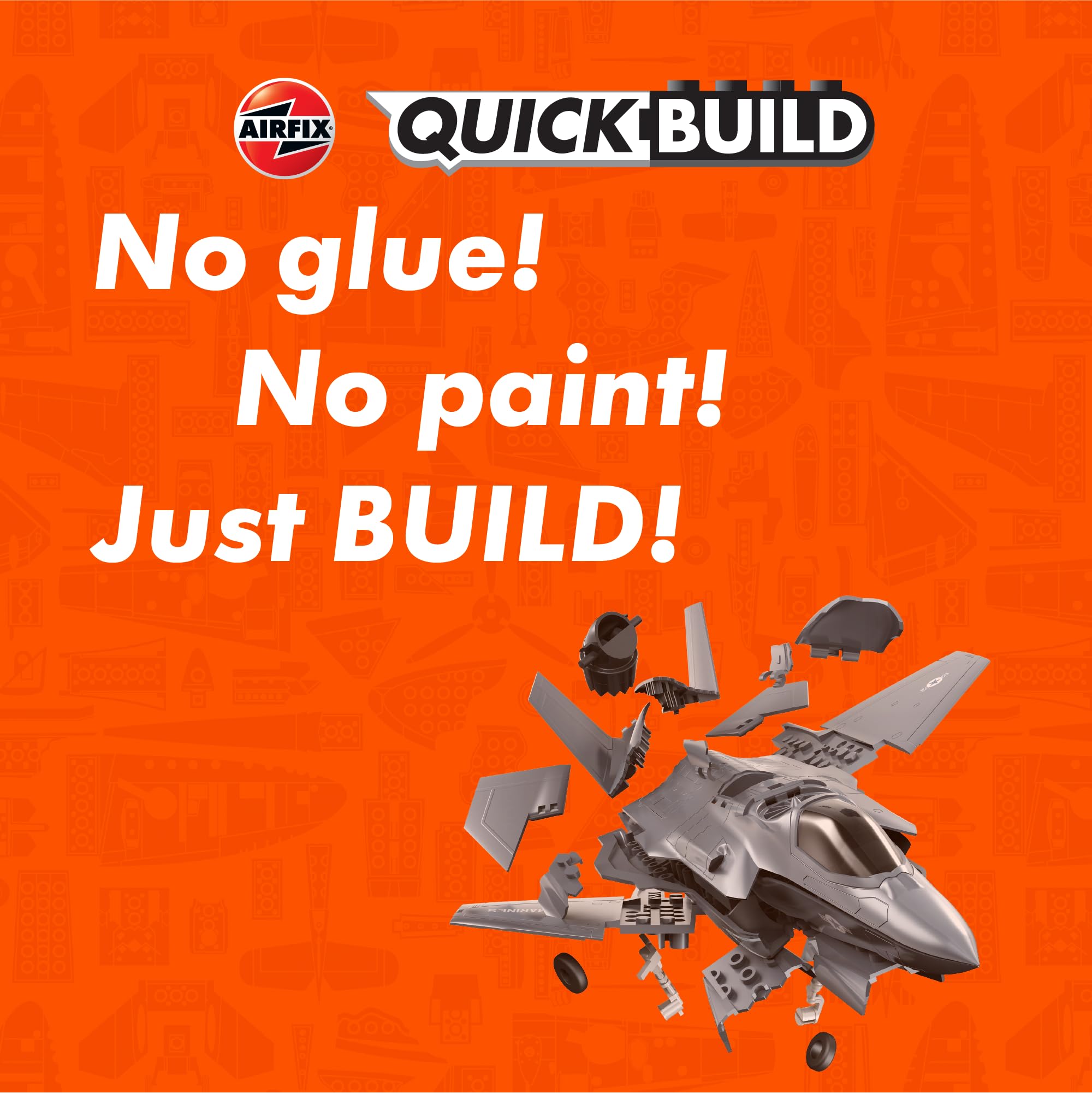 Airfix QUICKBUILD F-35B Lightning II Model Kit - Snap-Together Fighter Jet for Kids 6+ 4