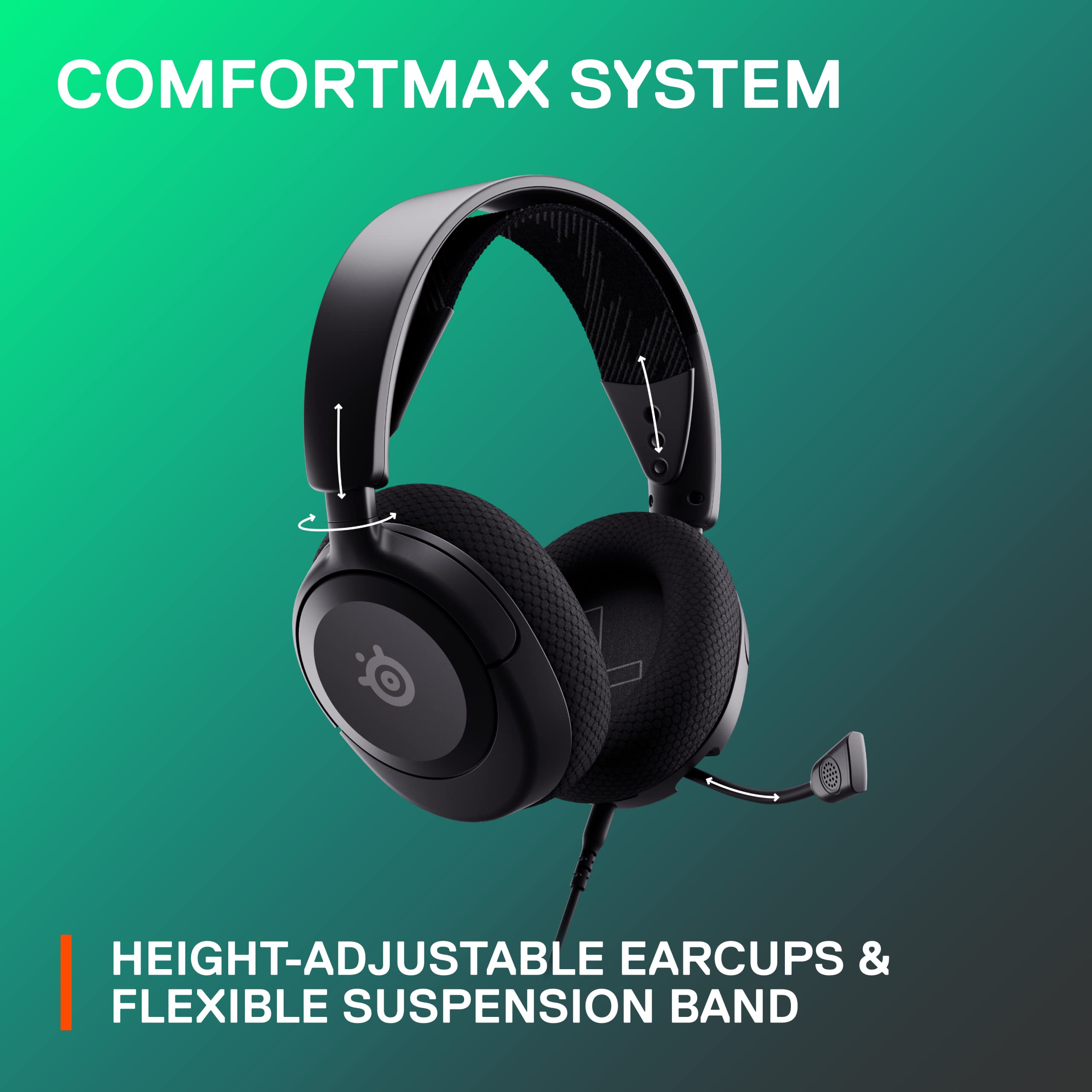 SteelSeries Arctis Nova 1 Multi-System Gaming Headset with Hi-Fi Drivers and Noise-Cancelling Mic 6