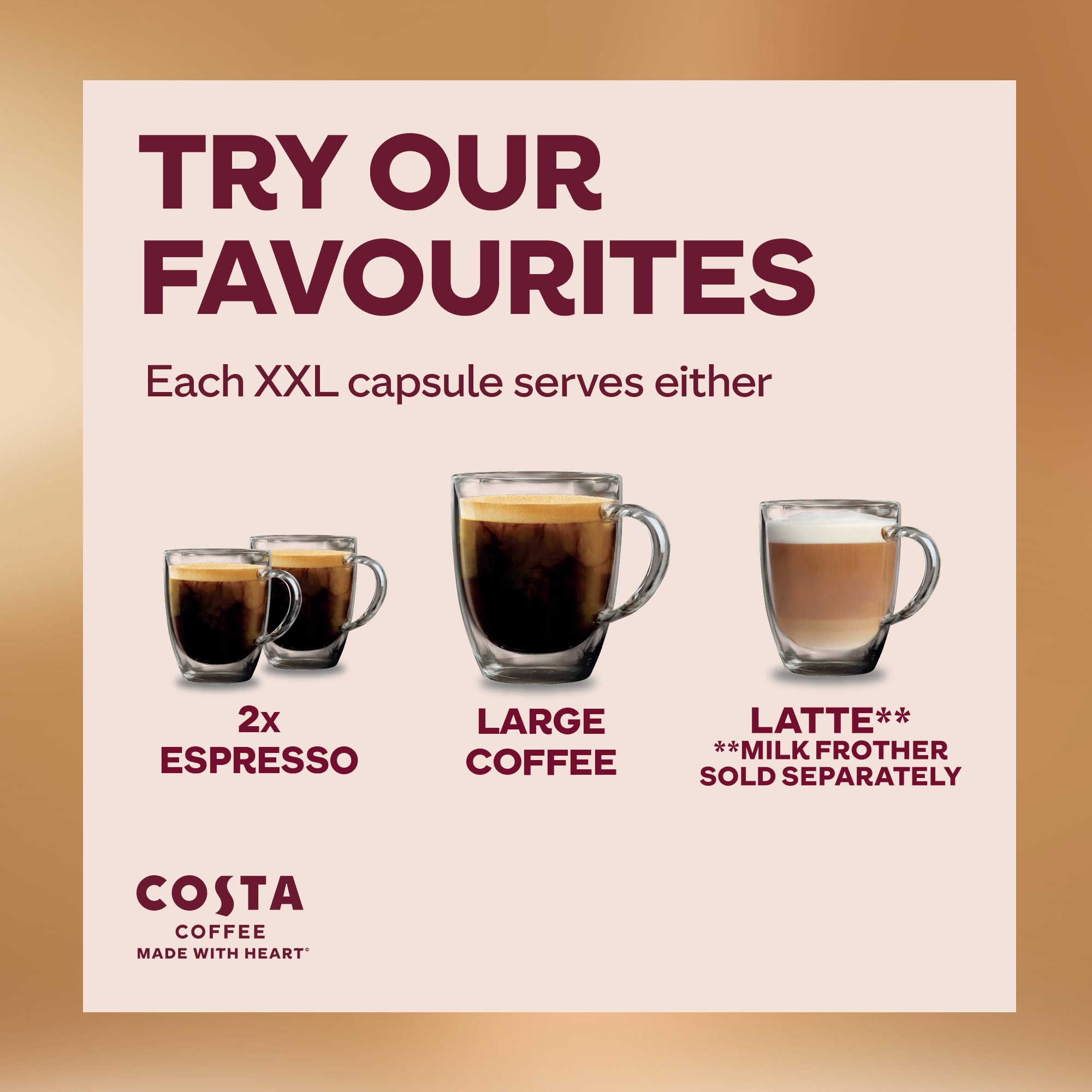 L"OR - Costa Smooth Medium Roast XXL Coffee Pods (Pack of 5, 50 Capsules) 13