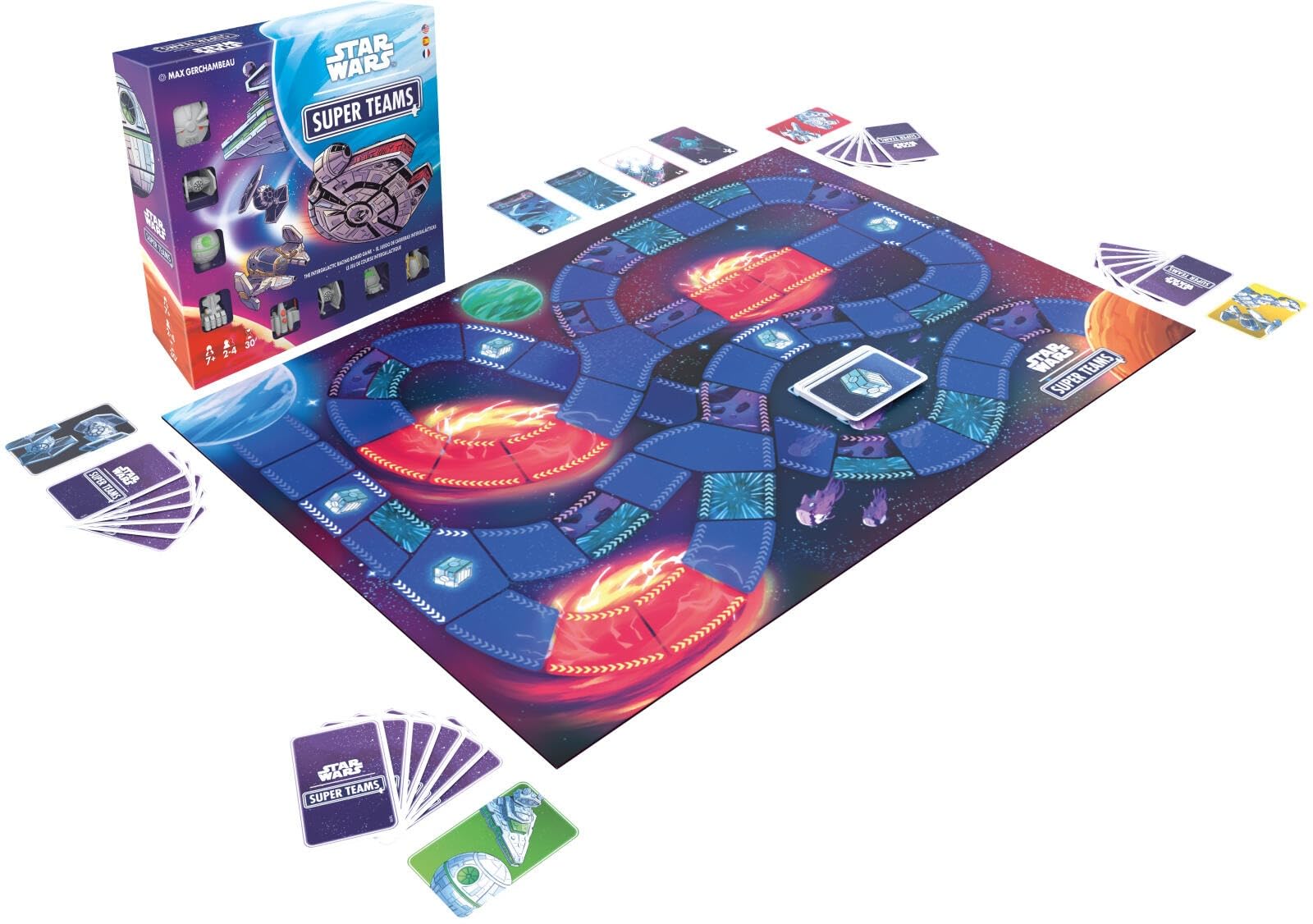 Asmodee Star Wars: Super Teams Racing Board Game | Ages 7+ | 2-4 Players | 30 Min