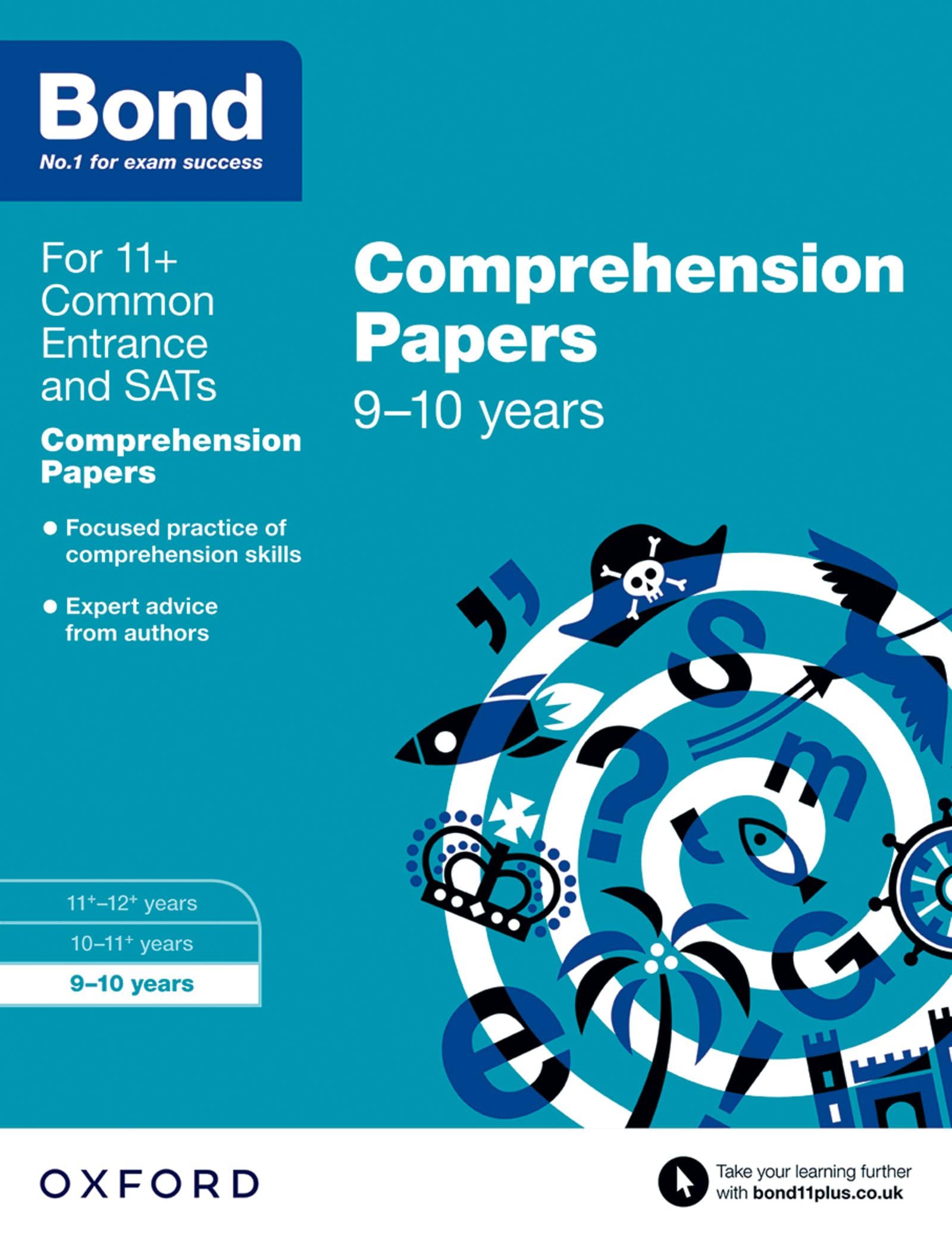 Bond 11+ English Comprehension Papers - Ages 9-10 | Study Aid | Paperback