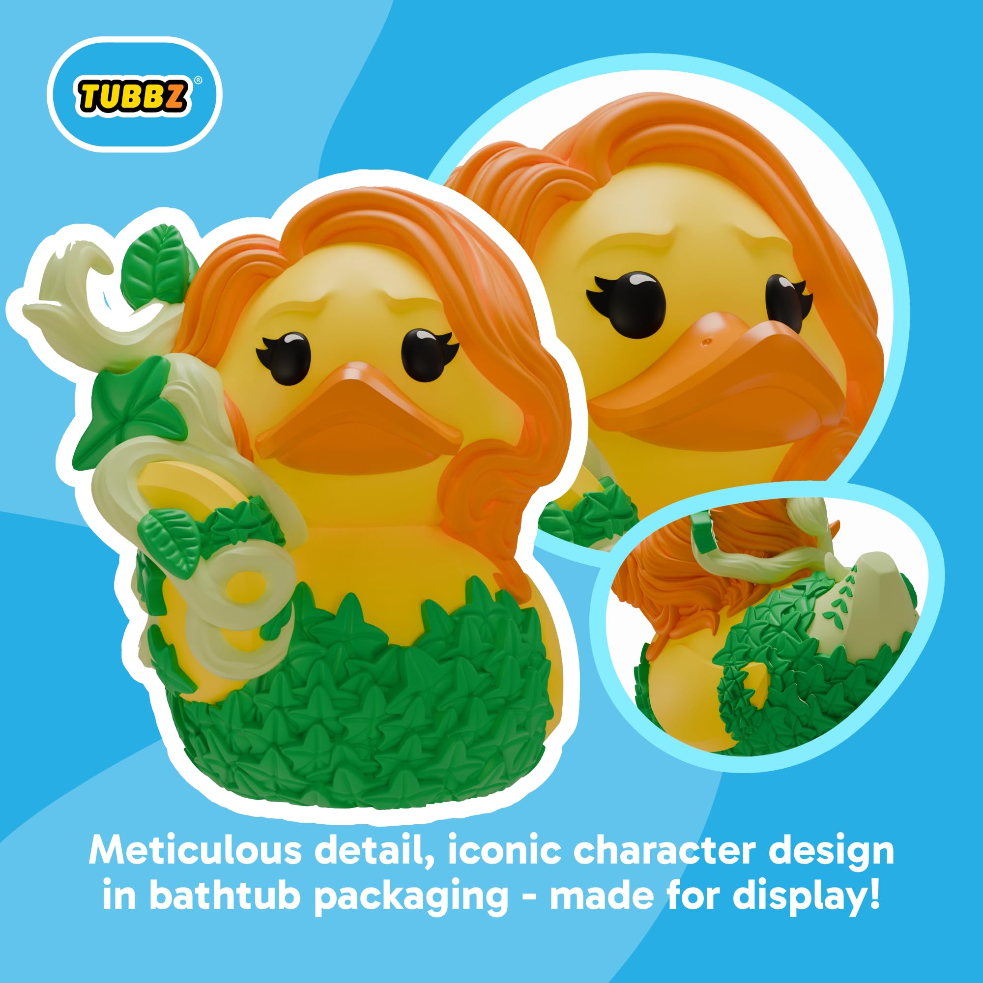 TUBBZ Poison Ivy Cosplaying Rubber Duck Collectible Figure | 9cm Tall | DC Comics