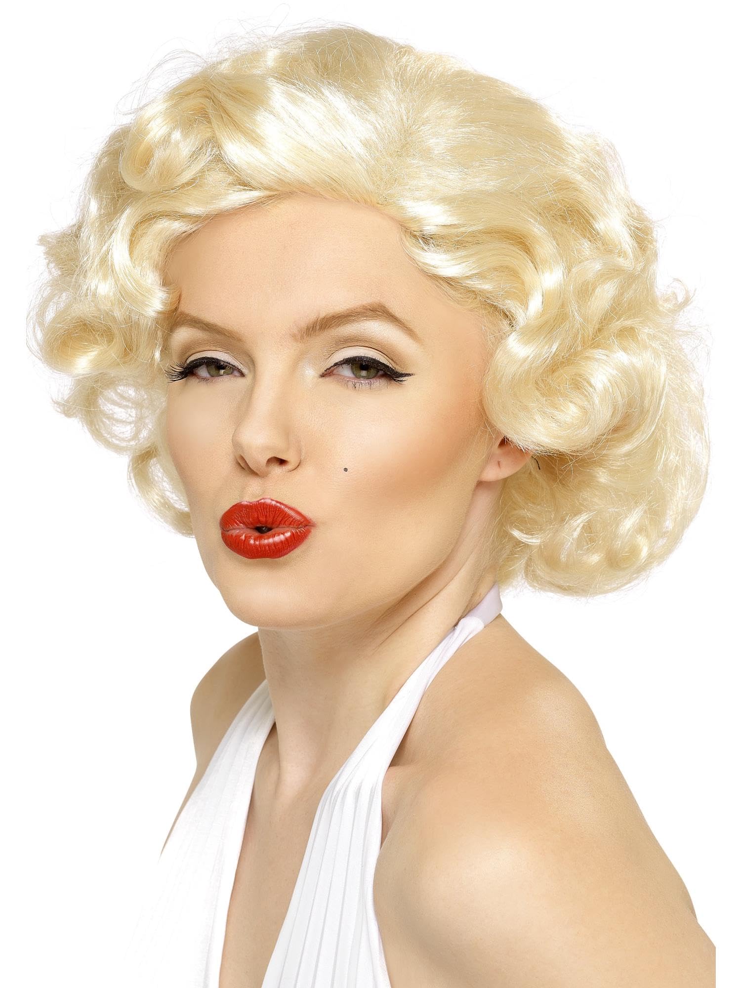 Smiffys Marilyn Monroe Bombshell Wig - Blonde Short, One Size