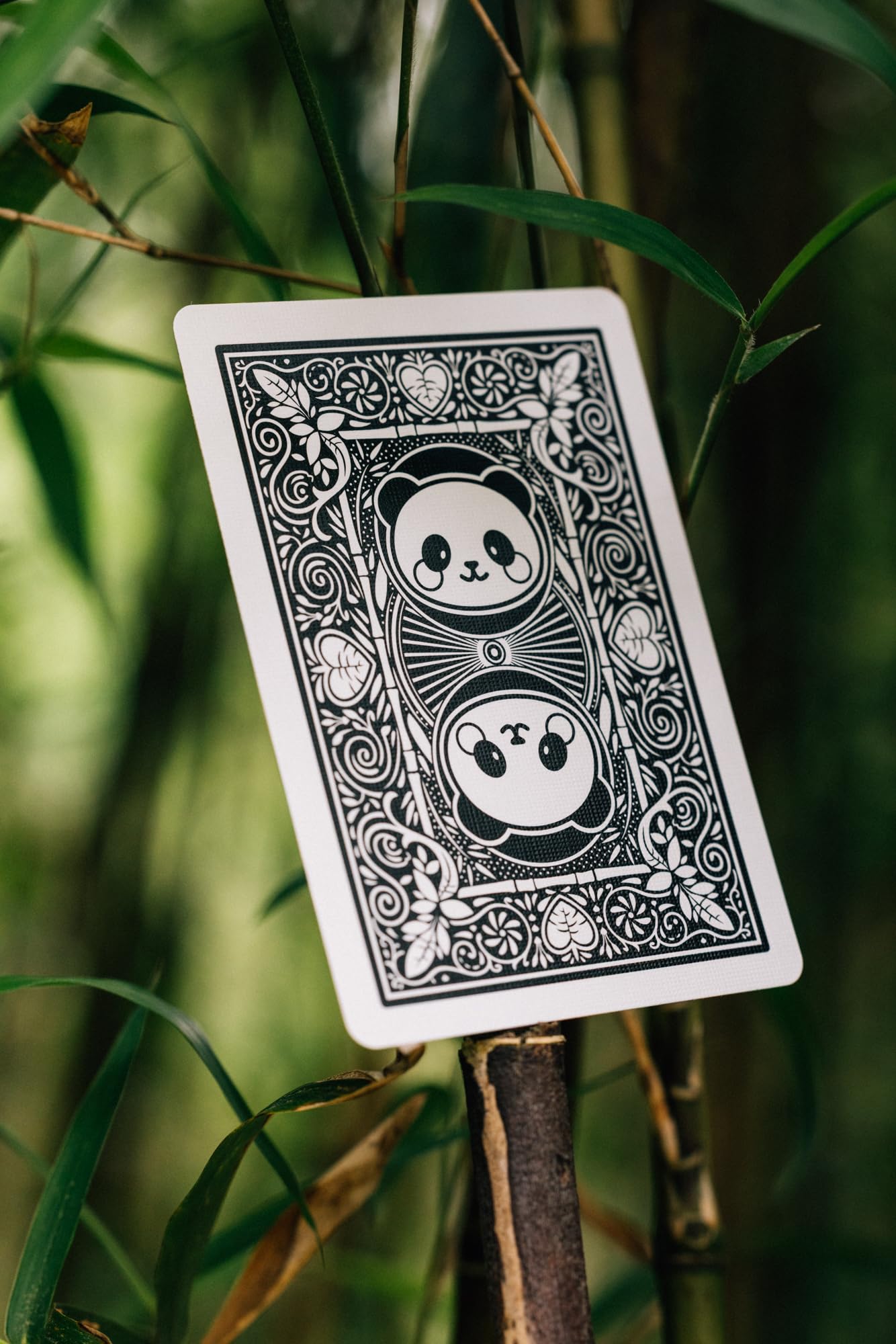 Bicycle Panda Cute Animal Playing Cards, 1 Deck, Green 13