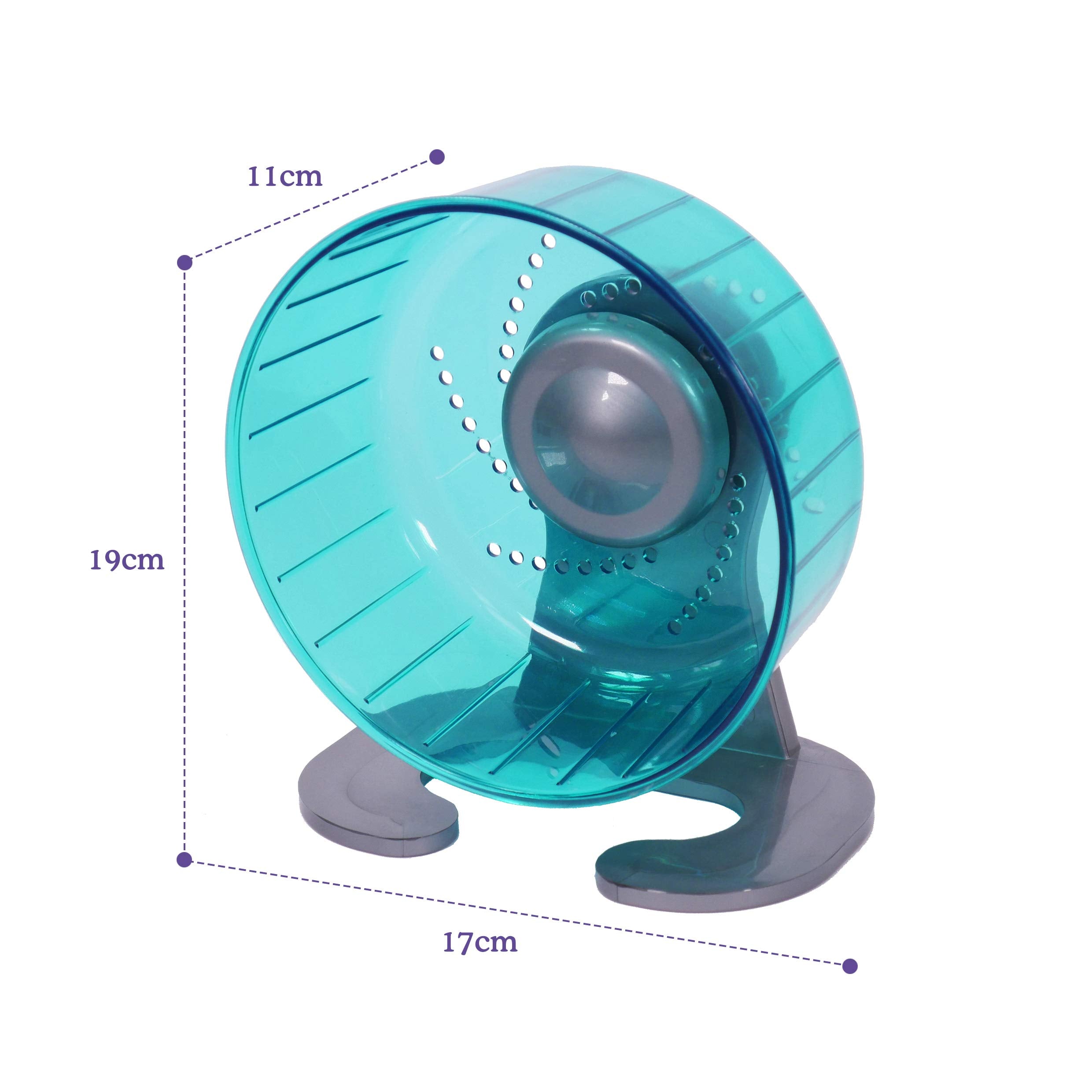 Rosewood Pico Exercise Wheel for Hamsters - 17cm Diameter | Silent | Teal 6