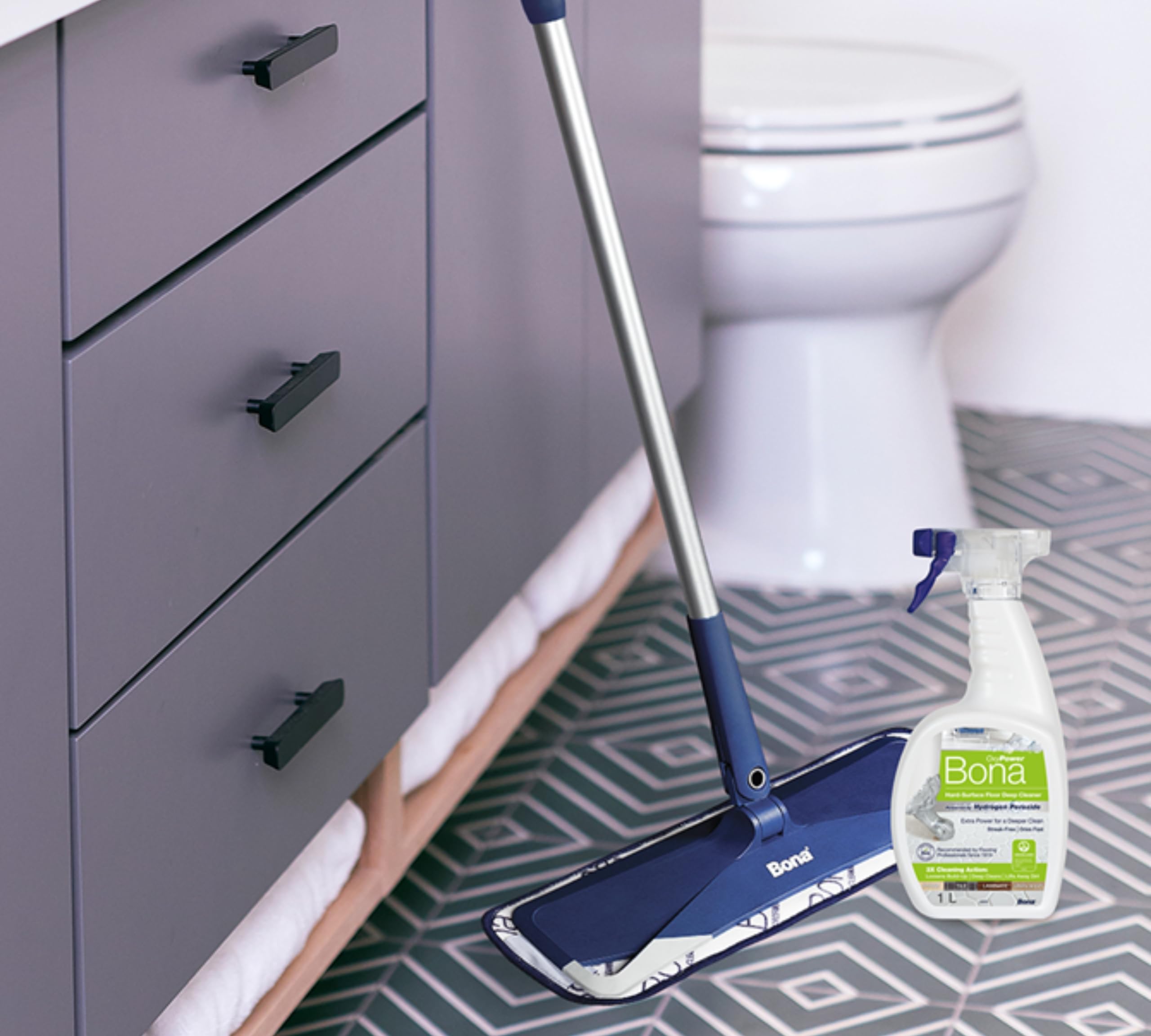 Bona OxyPower Hard-Surface Floor Cleaner Liquid - Deep Cleaning | 1 Litre | Streak Free