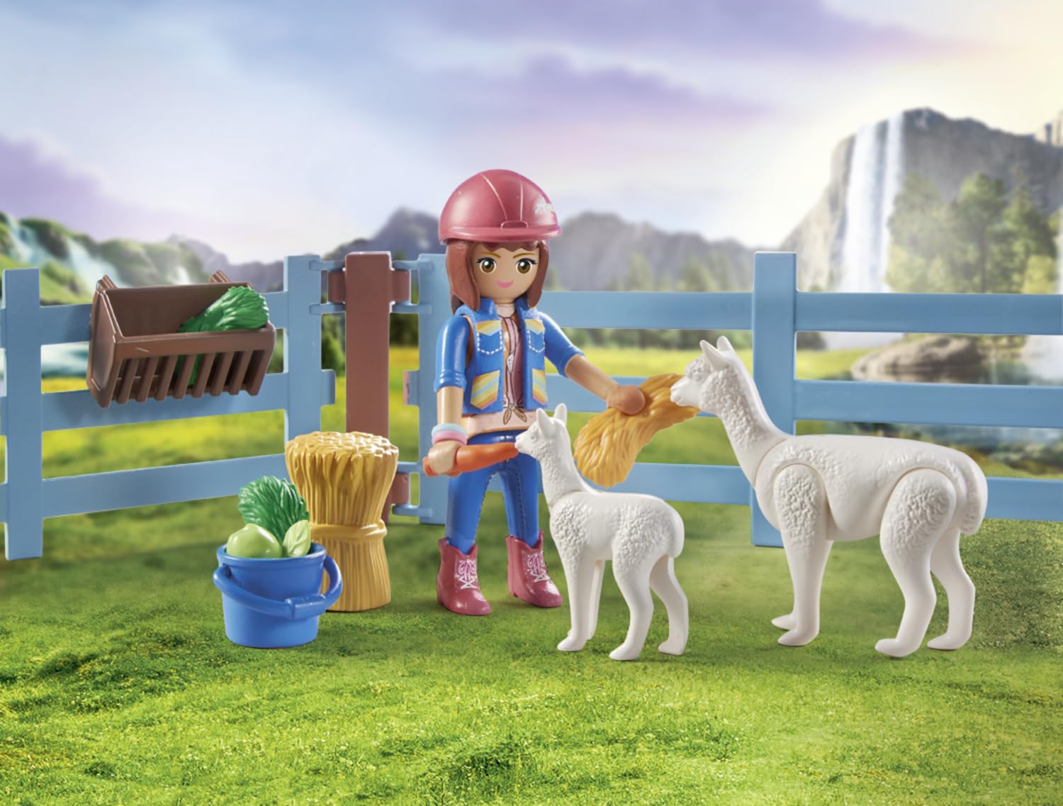 Playmobil 71353 Horses of Waterfall Horse Stall with Amelia and Whisper - Imaginative Play Set for Kids 5+ 13