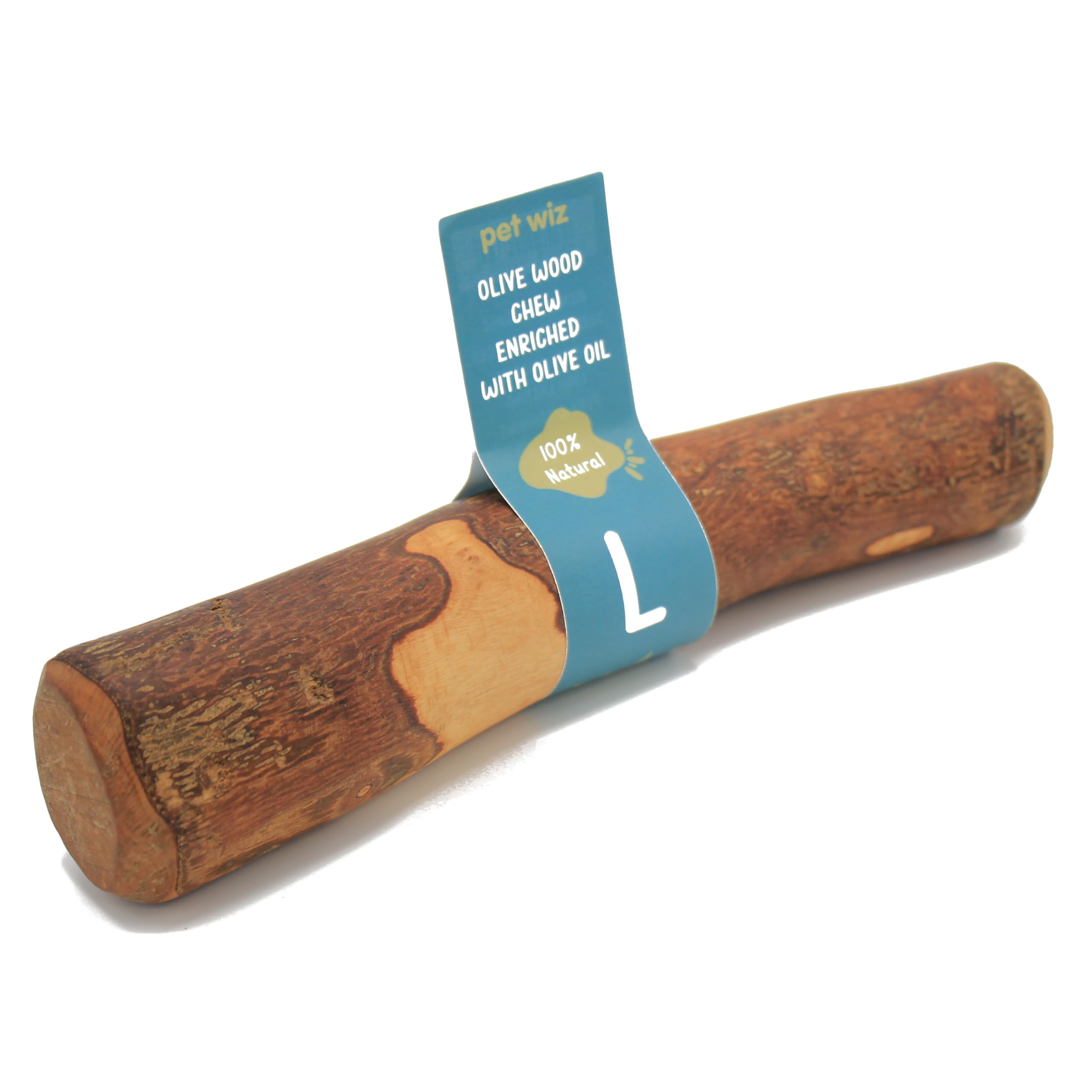 pet wiz Olive Wood Dog Chew Toy - Oral Hygiene & Mental Stimulation | Large Size 1