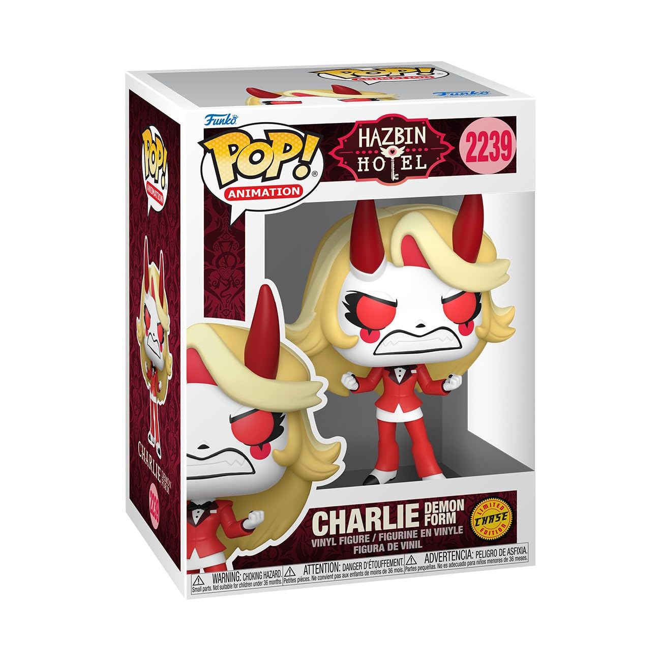 Funko Pop! Charlie Morningstar - Hazbin Hotel Chibi Figure | Vinyl | 3.75 in 5