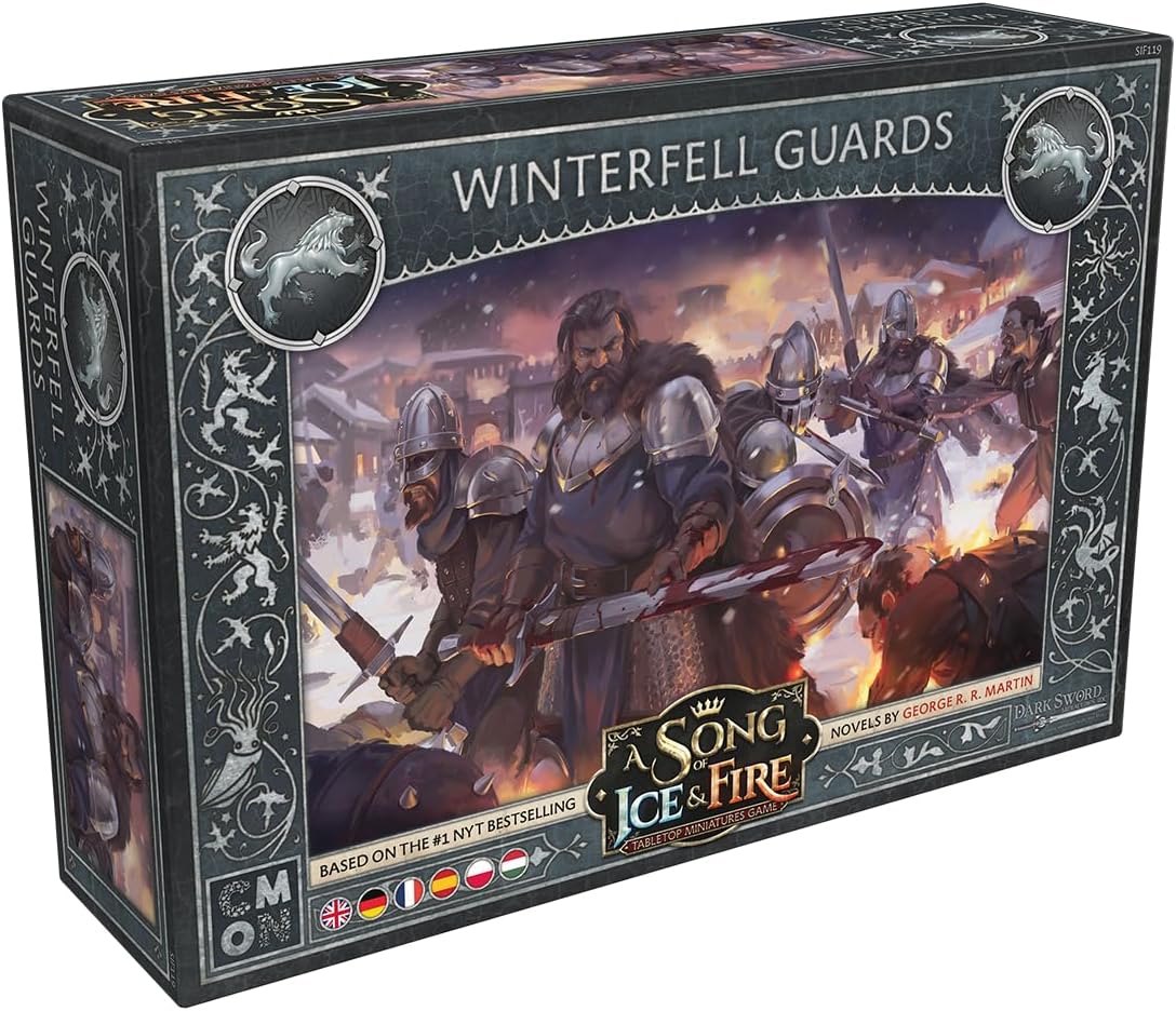 CMON A Song of Ice and Fire Tabletop Miniatures Game Winterfell Guards Unit Box 1