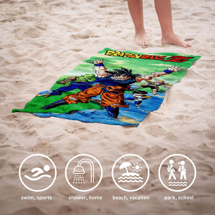 Dragon Ball Z Characters Beach Towel - Multicolor (70 x 140 cm)