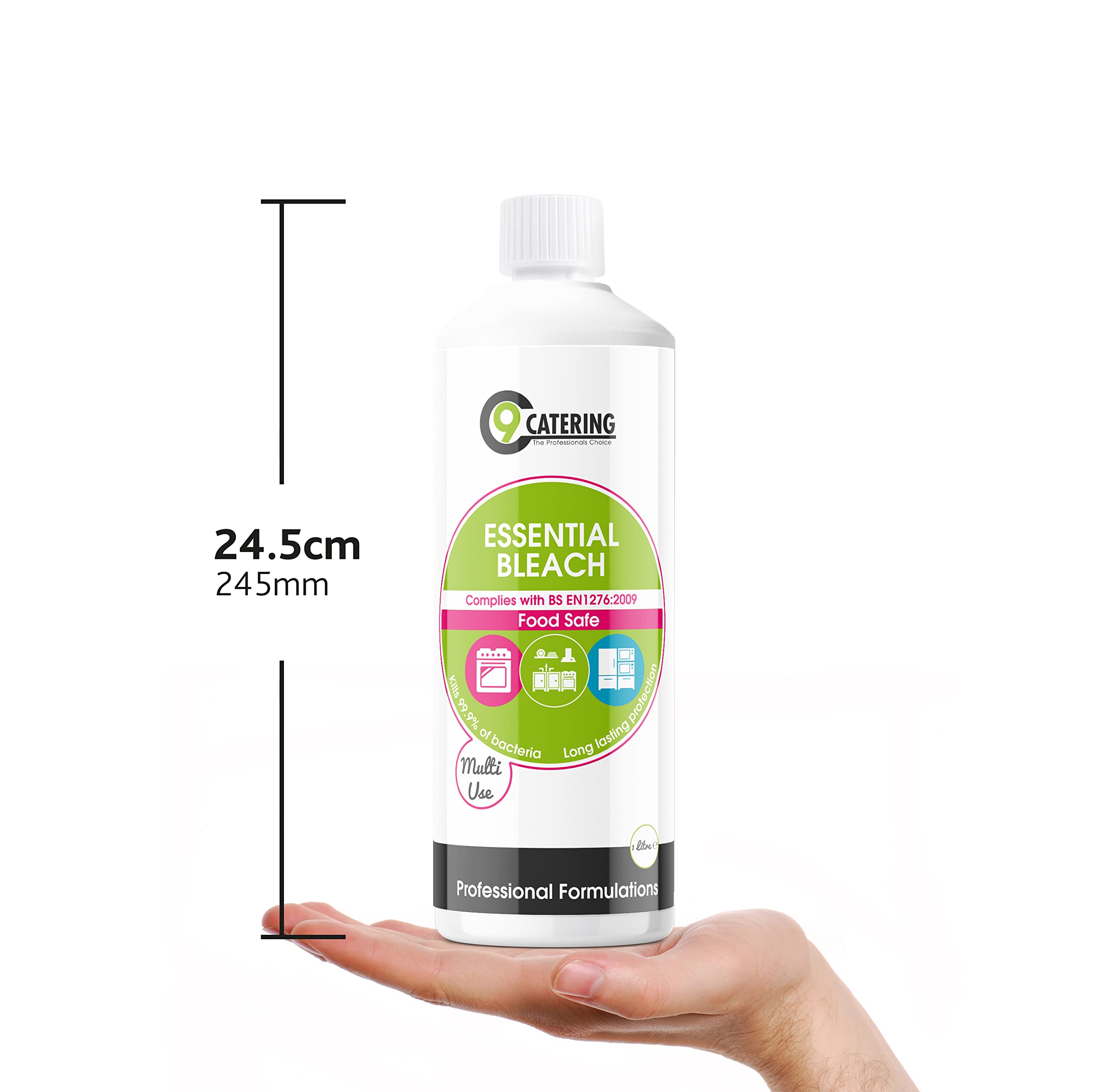 C 9 Catering Essential Bleach - Professional-Grade Kitchen Cleaner | 1 Litre Liquid 3