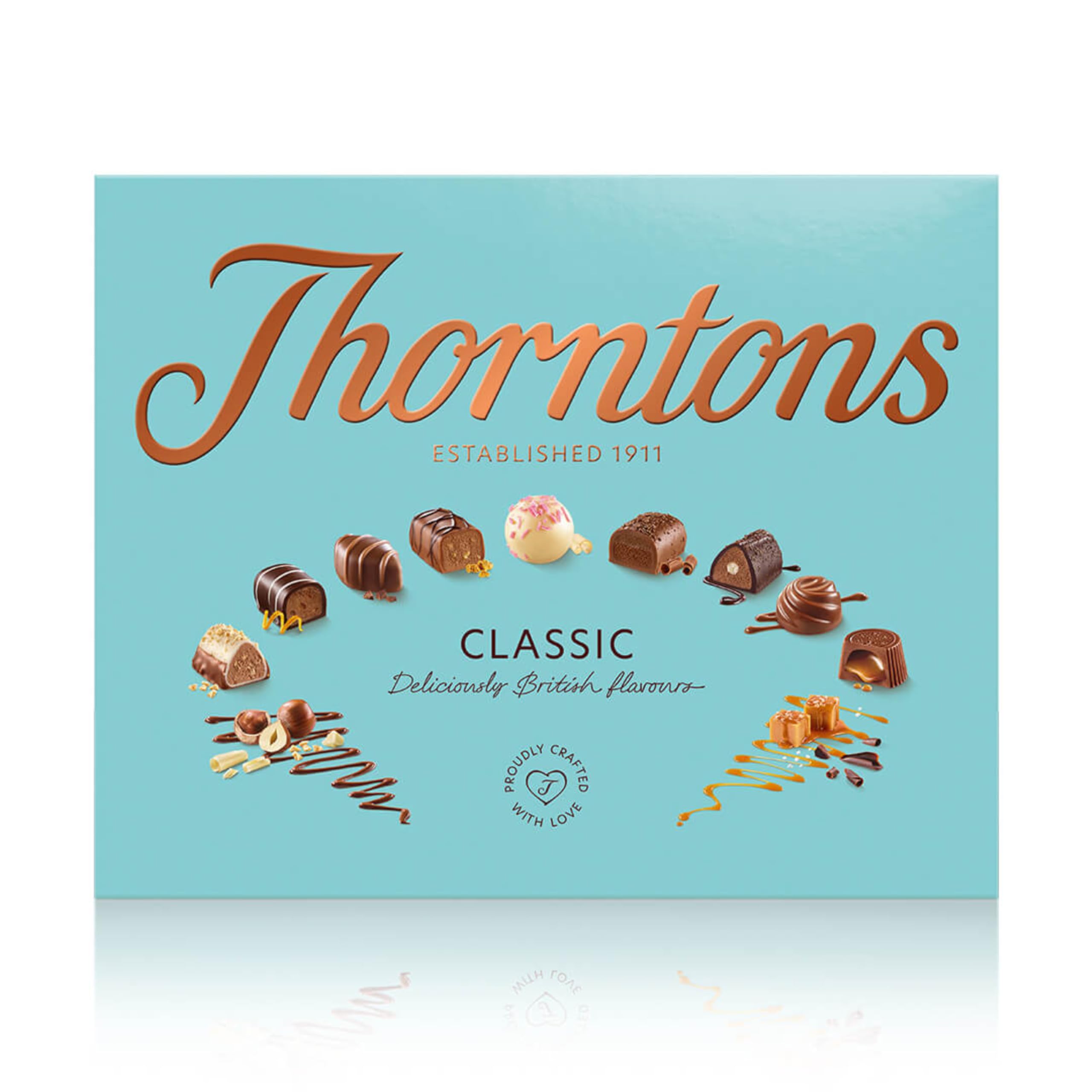 Thorntons Classic Chocolate Gift Box - Assorted Milk, White & Dark Chocolates | 449g 1