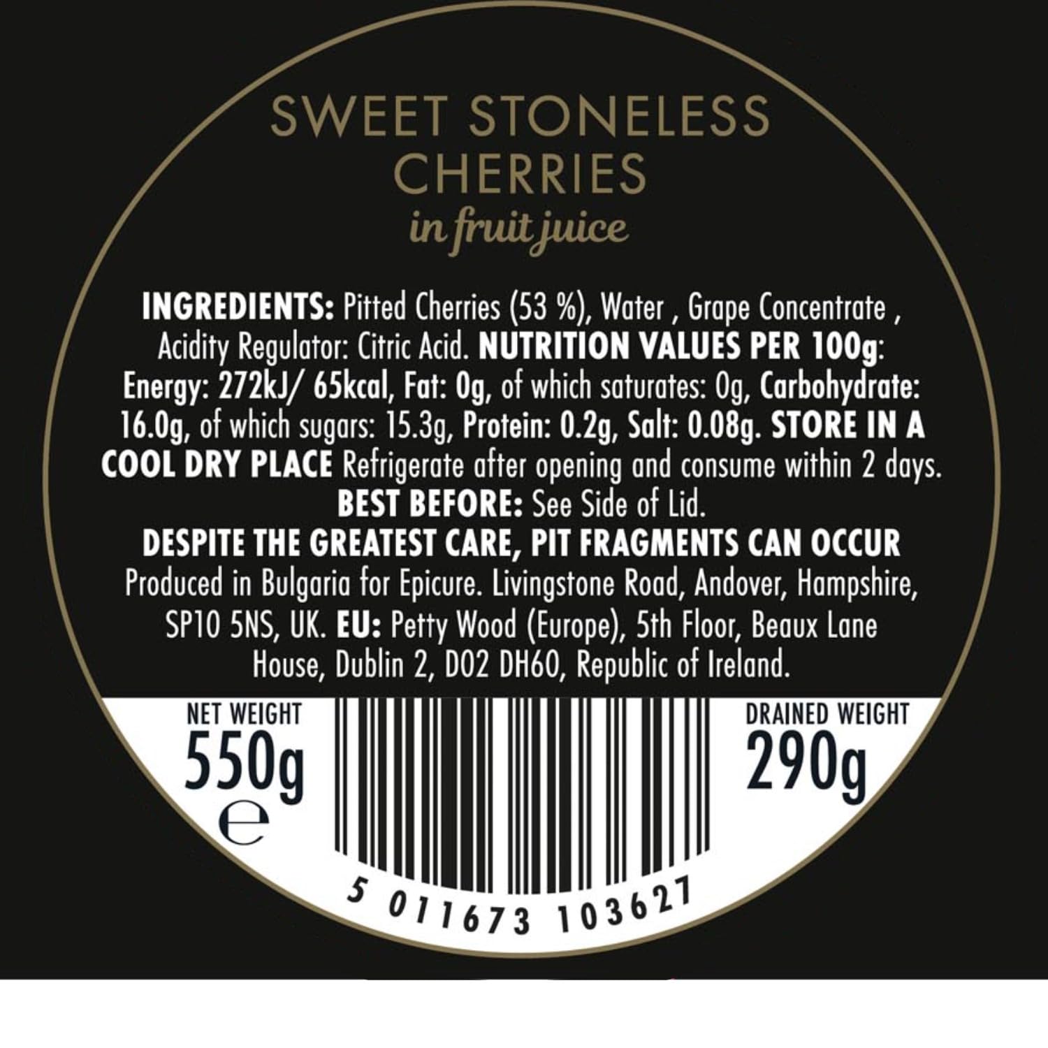 Epicure Premium Sweet Cherries Juice - Naturally Sweetened, Versatile Ingredient | 550 g Jar 2