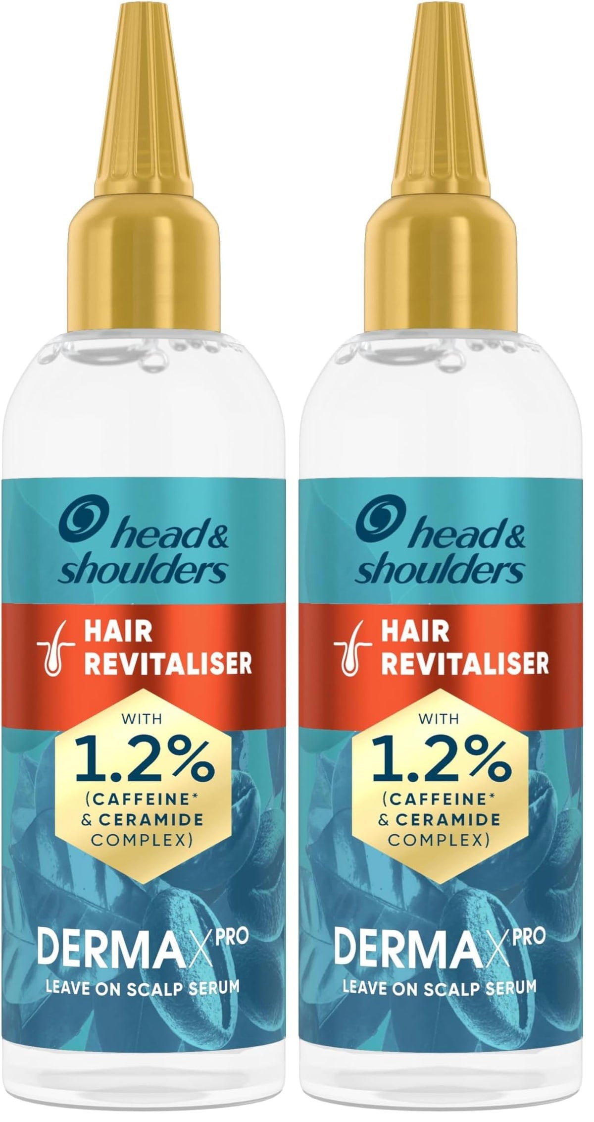 Head & Shoulders DermaXPRO Hair Growth Serum, Dandruff Scalp Serum - 2 x 145 ml