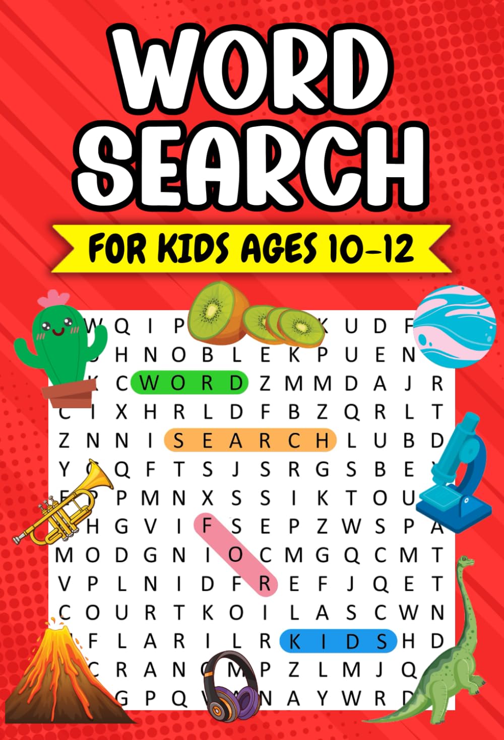 LogicKids Publishing Word Search for Kids Ages 10-12 | 100 Thematic Puzzles | Paperback